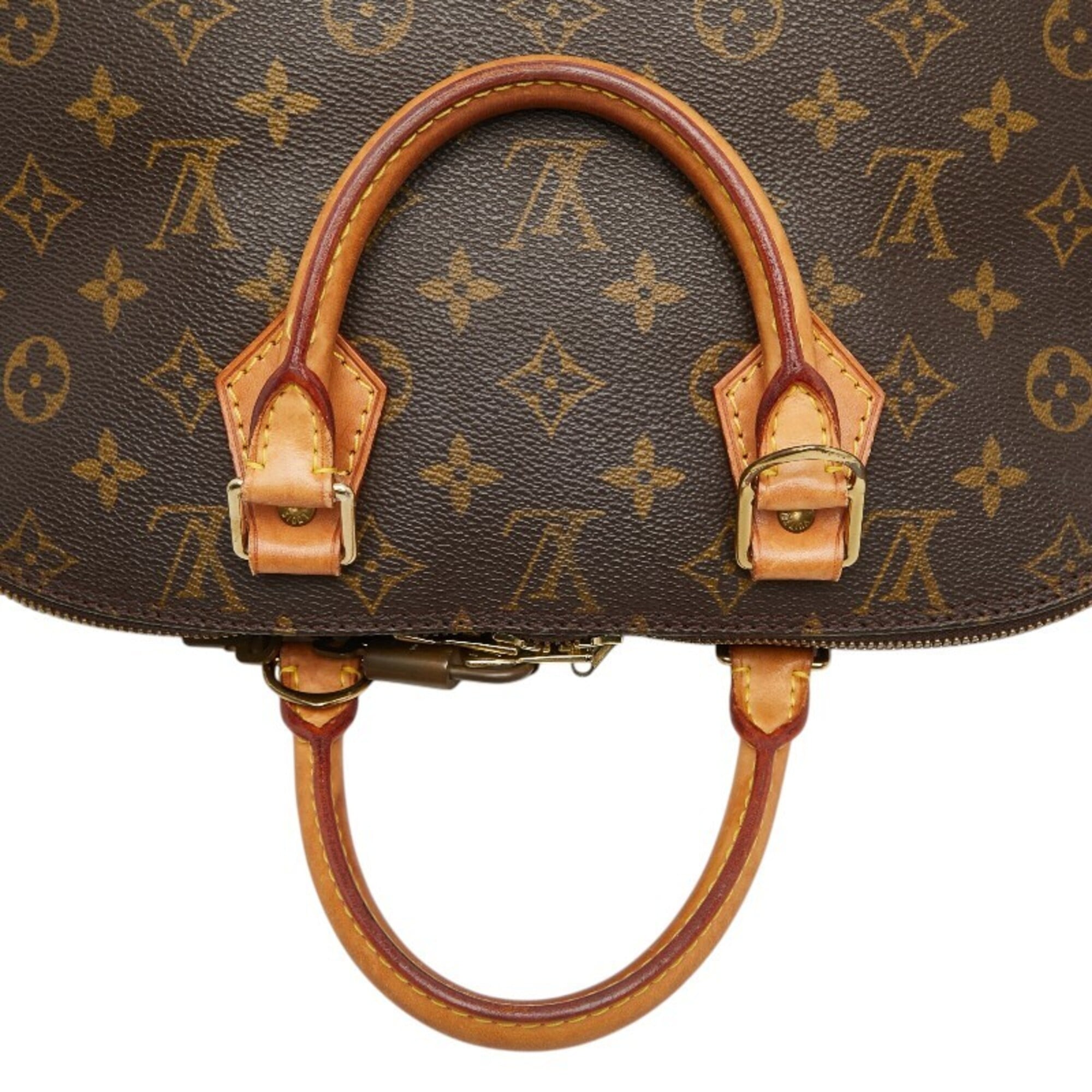 Louis Vuitton Brown Pvc Leather Handbag (Pre-Owned)