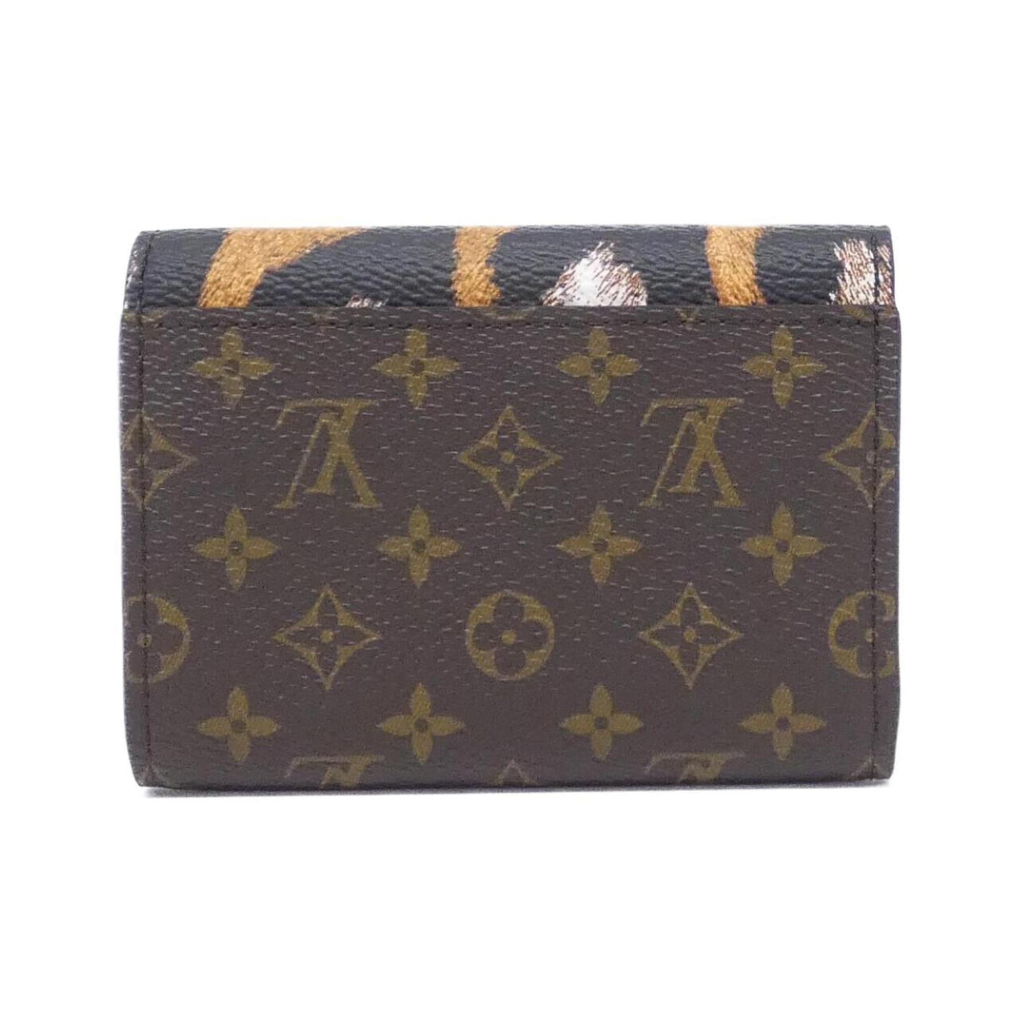 Louis Vuitton Marron Coated Canvas Coin Purse/Coin Case (Pre-Owned)