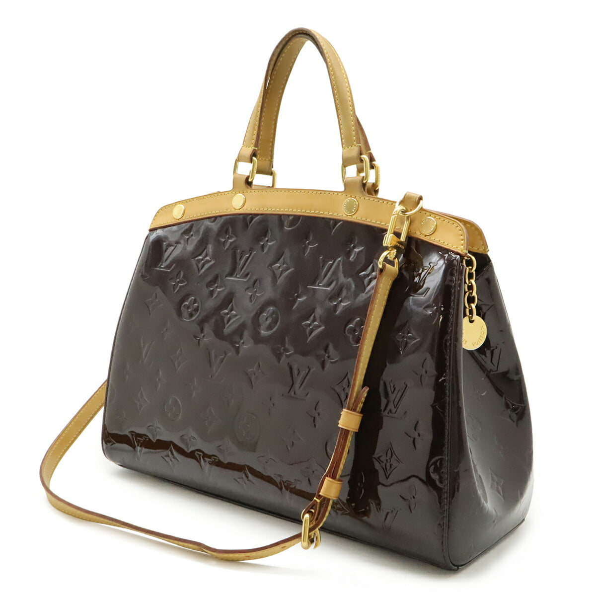Louis Vuitton Amarante Monogram Vernis Handbag Shoulder Bag Tote Bag (Pre-Owned)