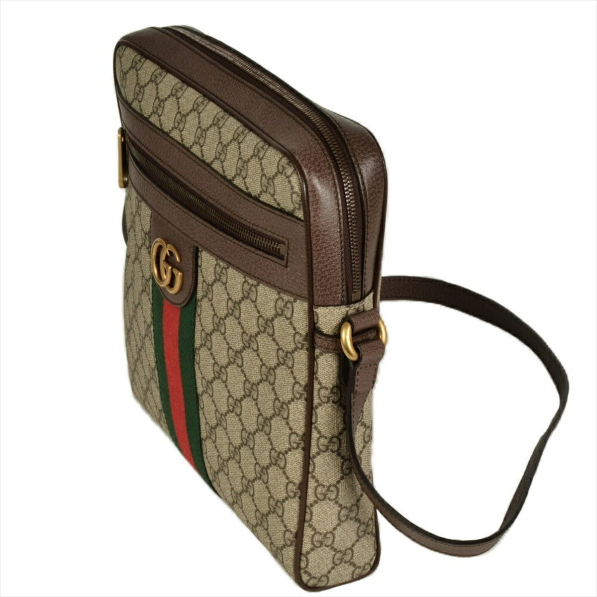 Gucci Brown Gg Supreme Shoulder Bag (Pre-Owned)