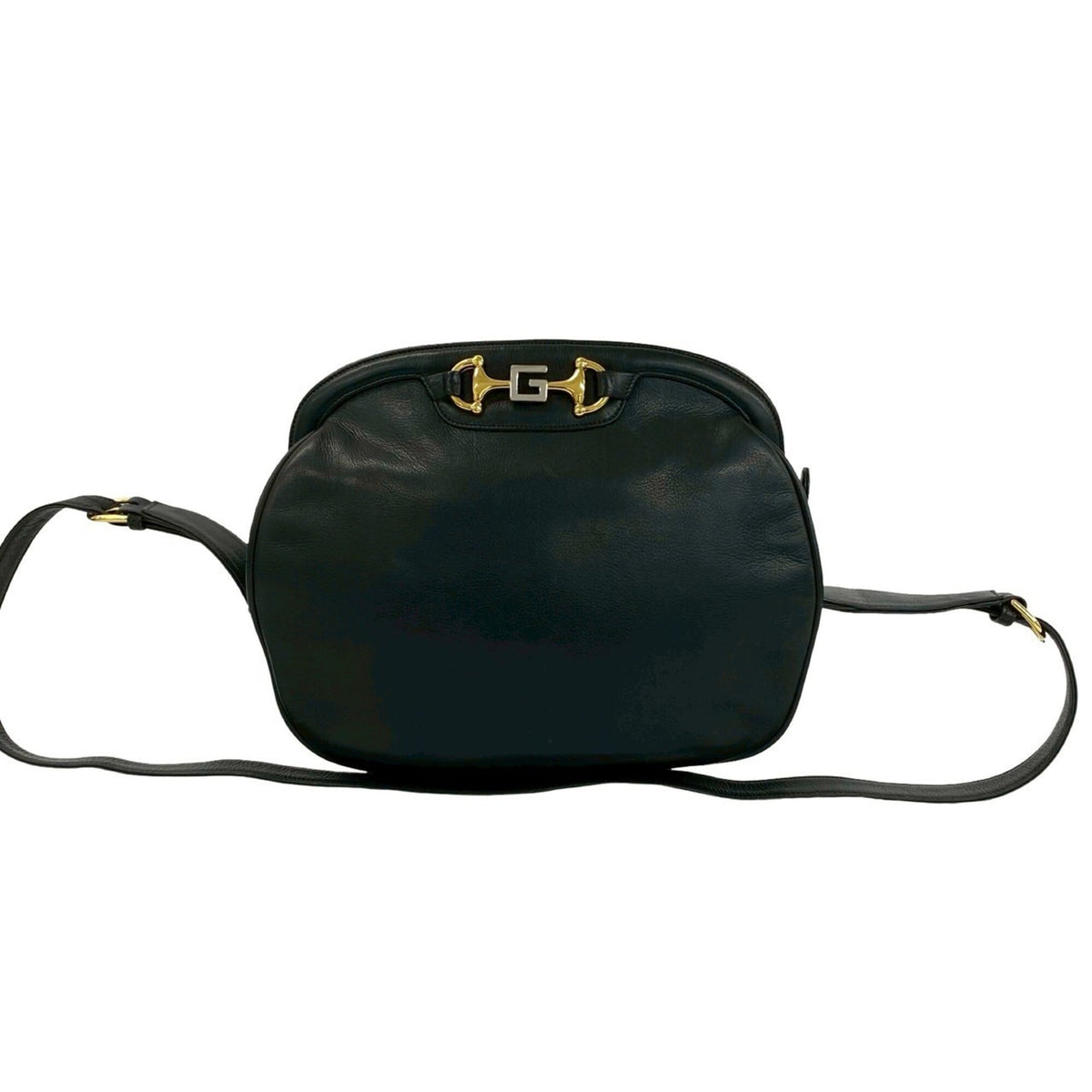 Gucci Black Leather Pochette Shoulder Bag (Pre-Owned)