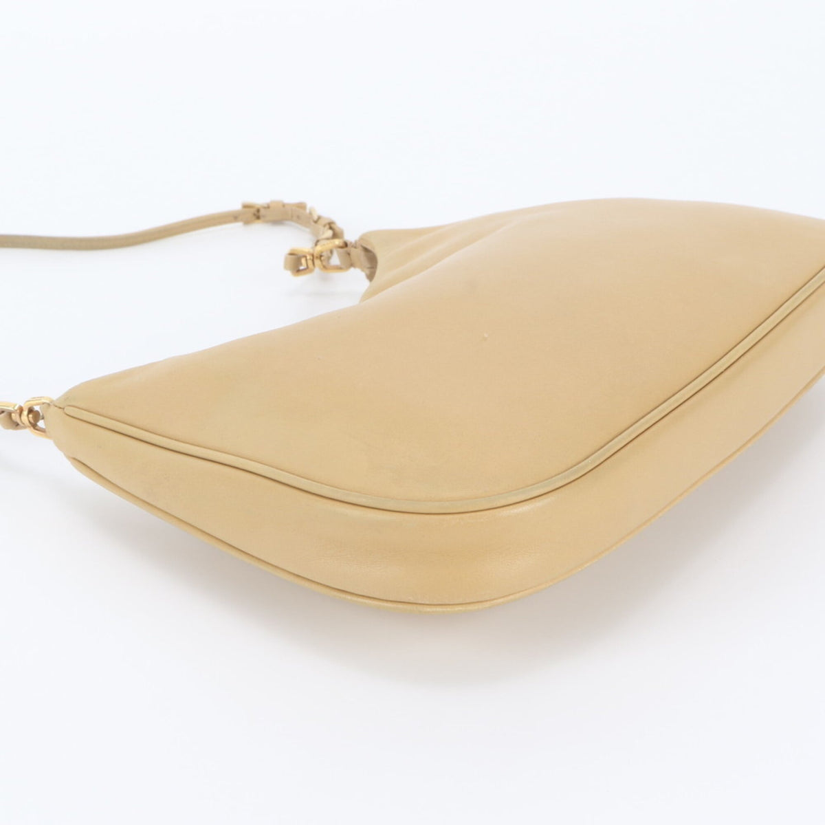 Prada Yellow Leather Shoulder Bag (Pre-Owned)