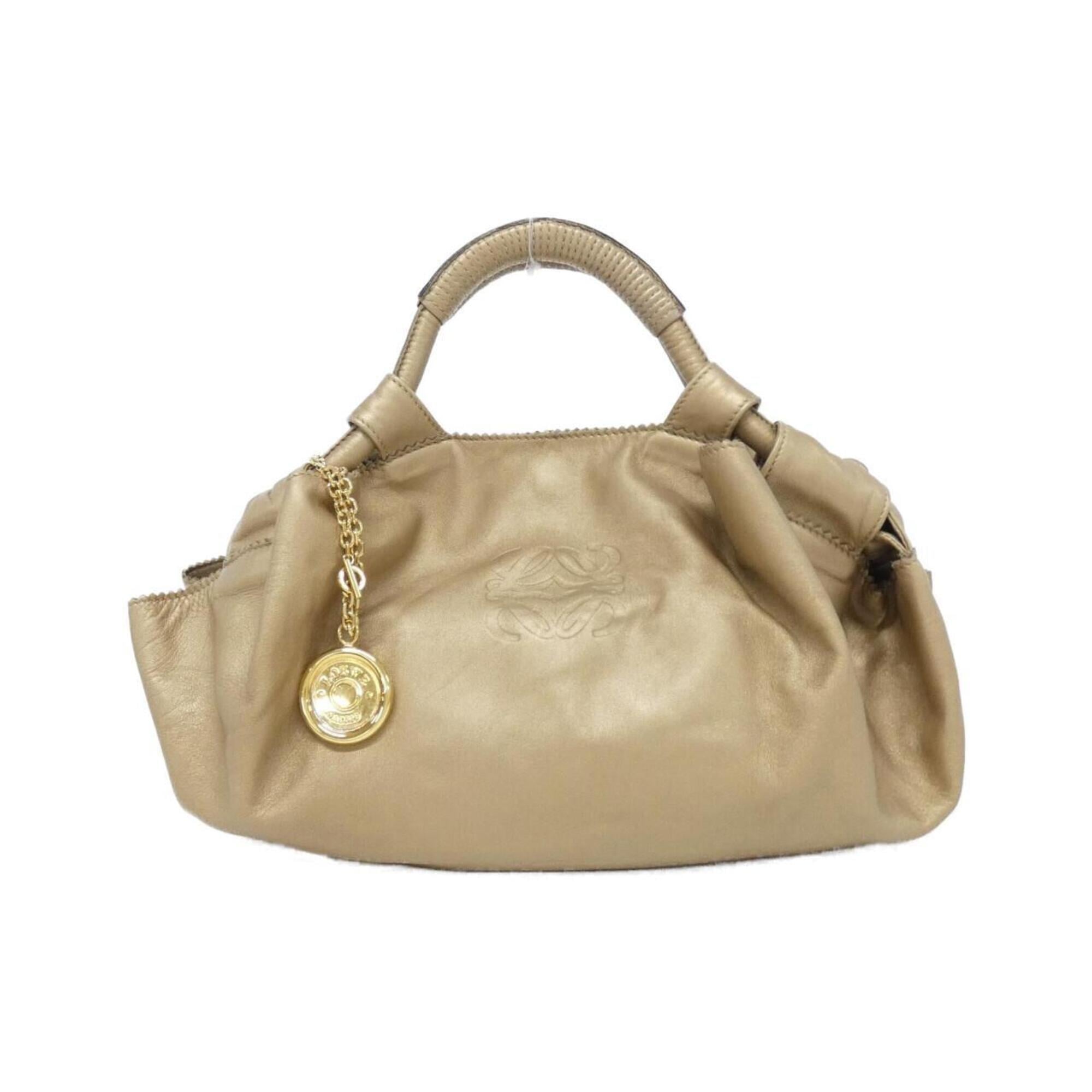 Loewe Gold Leather Handbag (Pre-Owned)