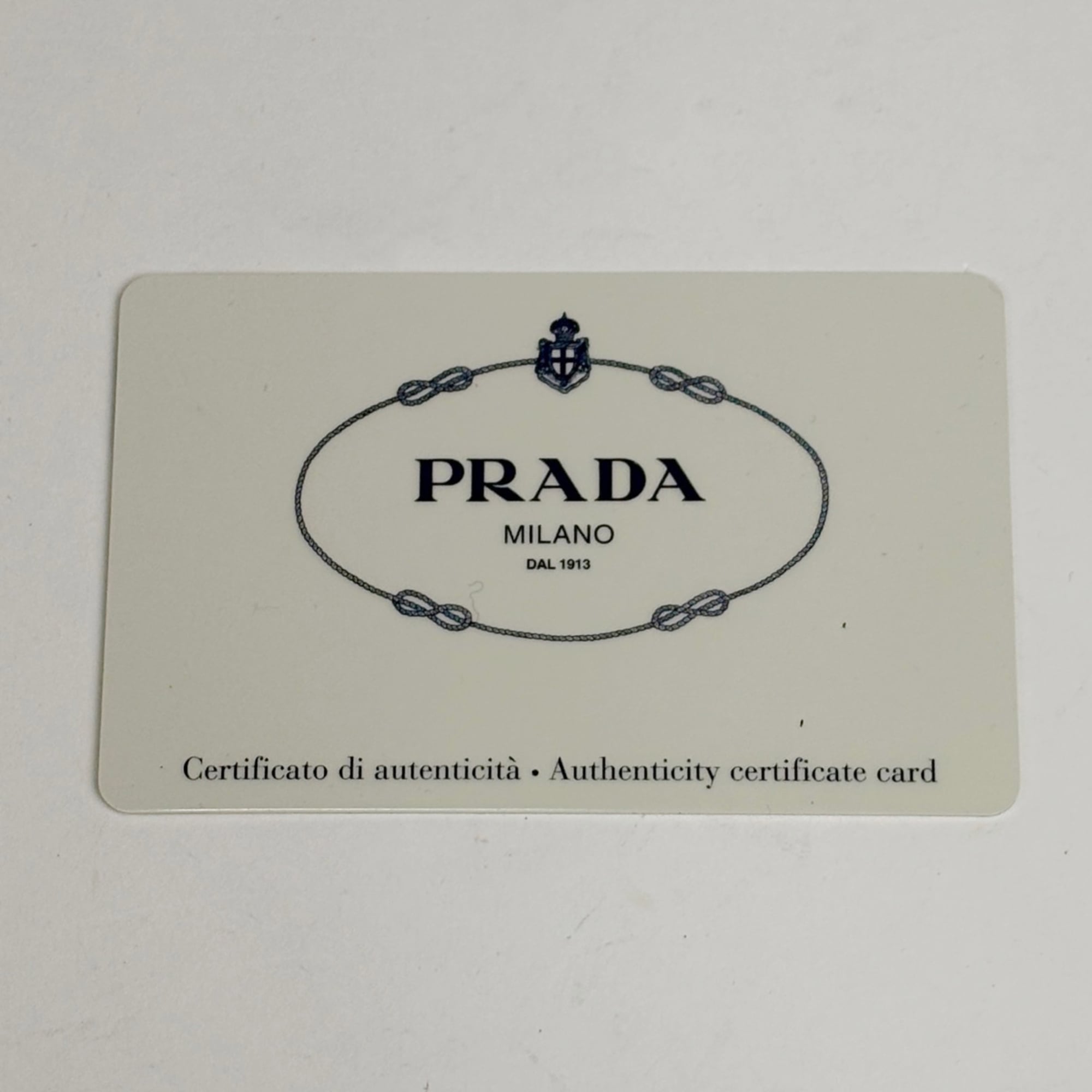 Prada Light Beige Leather Shoulder Bag Tote Bag (Pre-Owned)