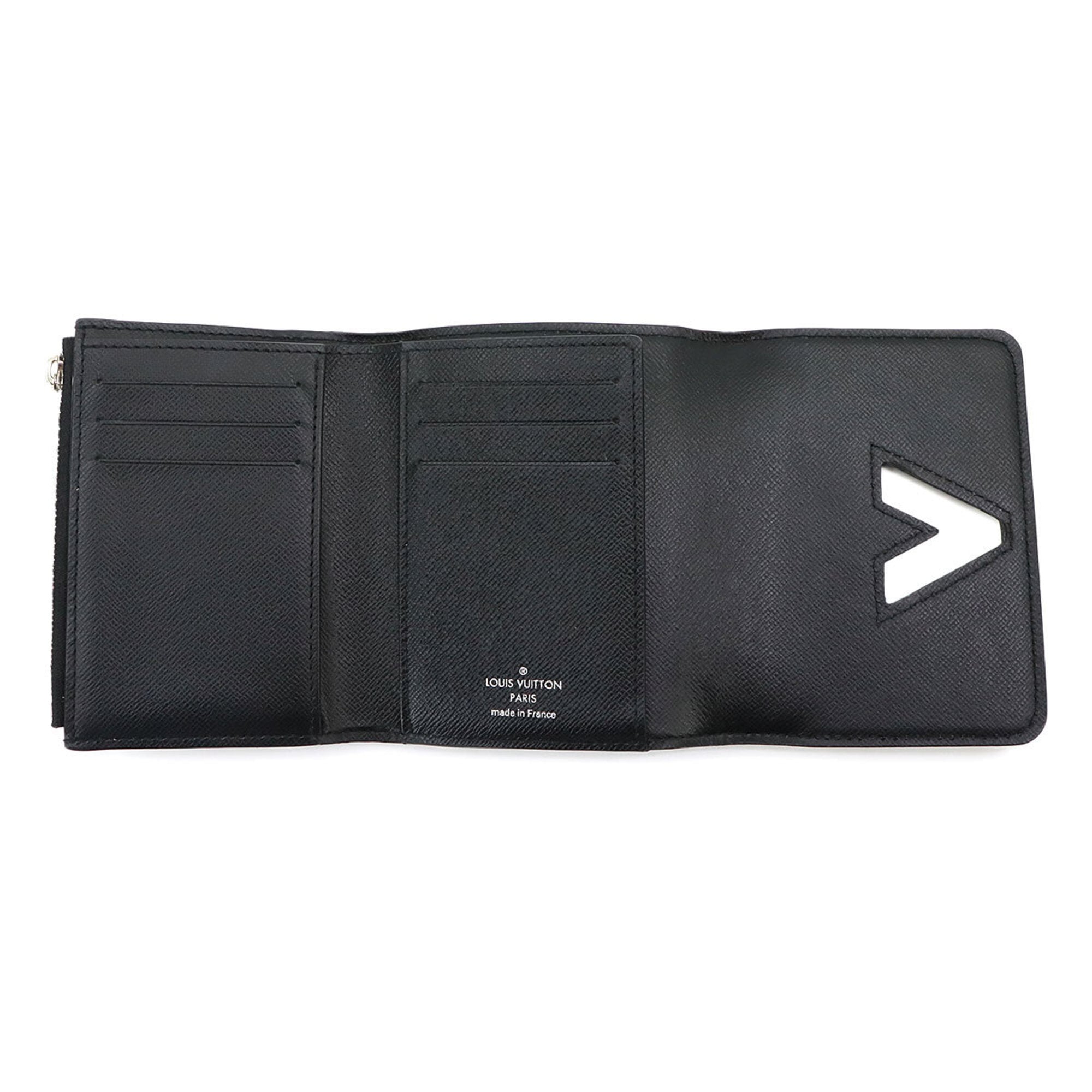 Louis Vuitton Noir Epi Leather Wallet (Tri-Fold) (Pre-Owned)