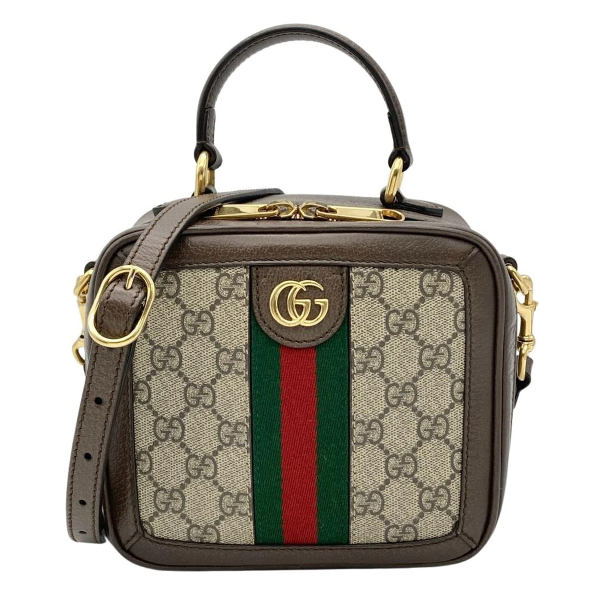 Gucci Ophidia Beige Gg Supreme Handbag Shoulder Bag (Pre-Owned)