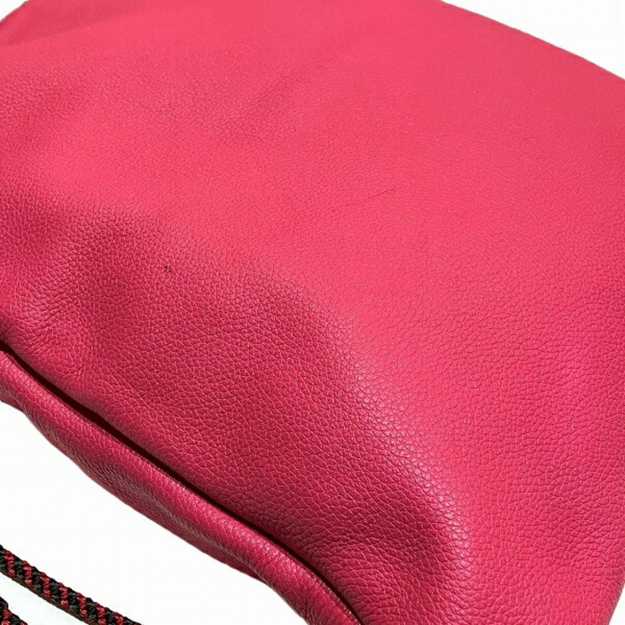 Gucci Pink Leather Backpack (Pre-Owned)