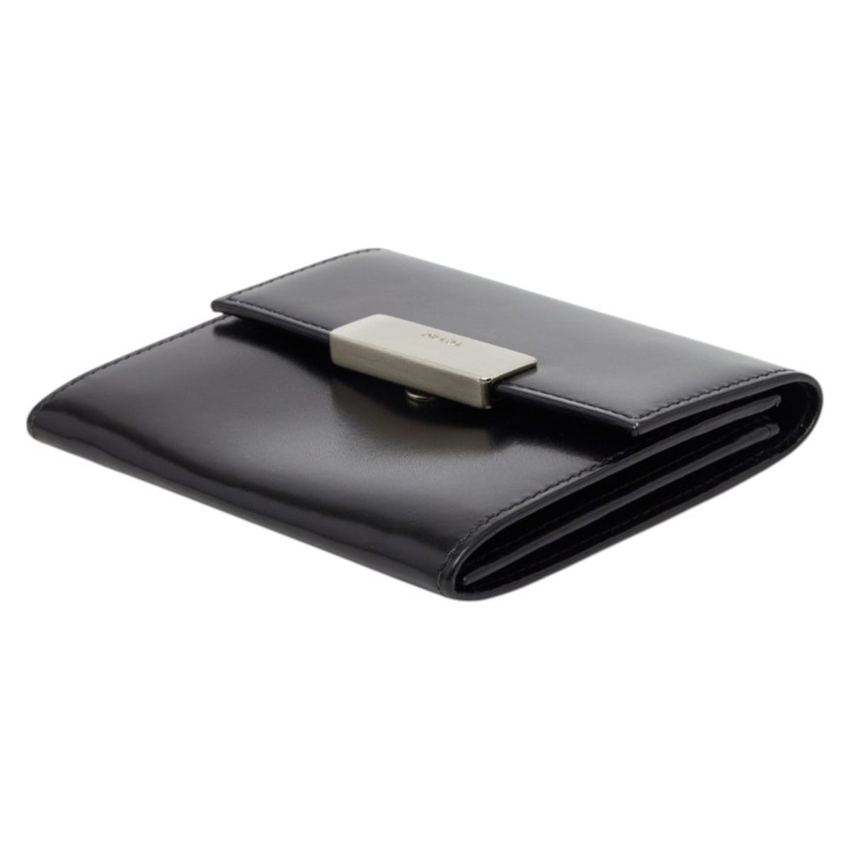 Prada Black Leather Coin Purse/Coin Case (Pre-Owned)