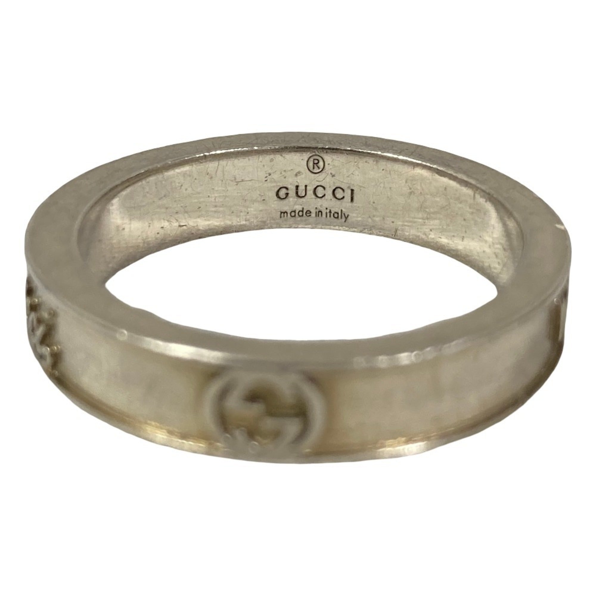 Gucci Silver Band Ring (Pre-Owned)