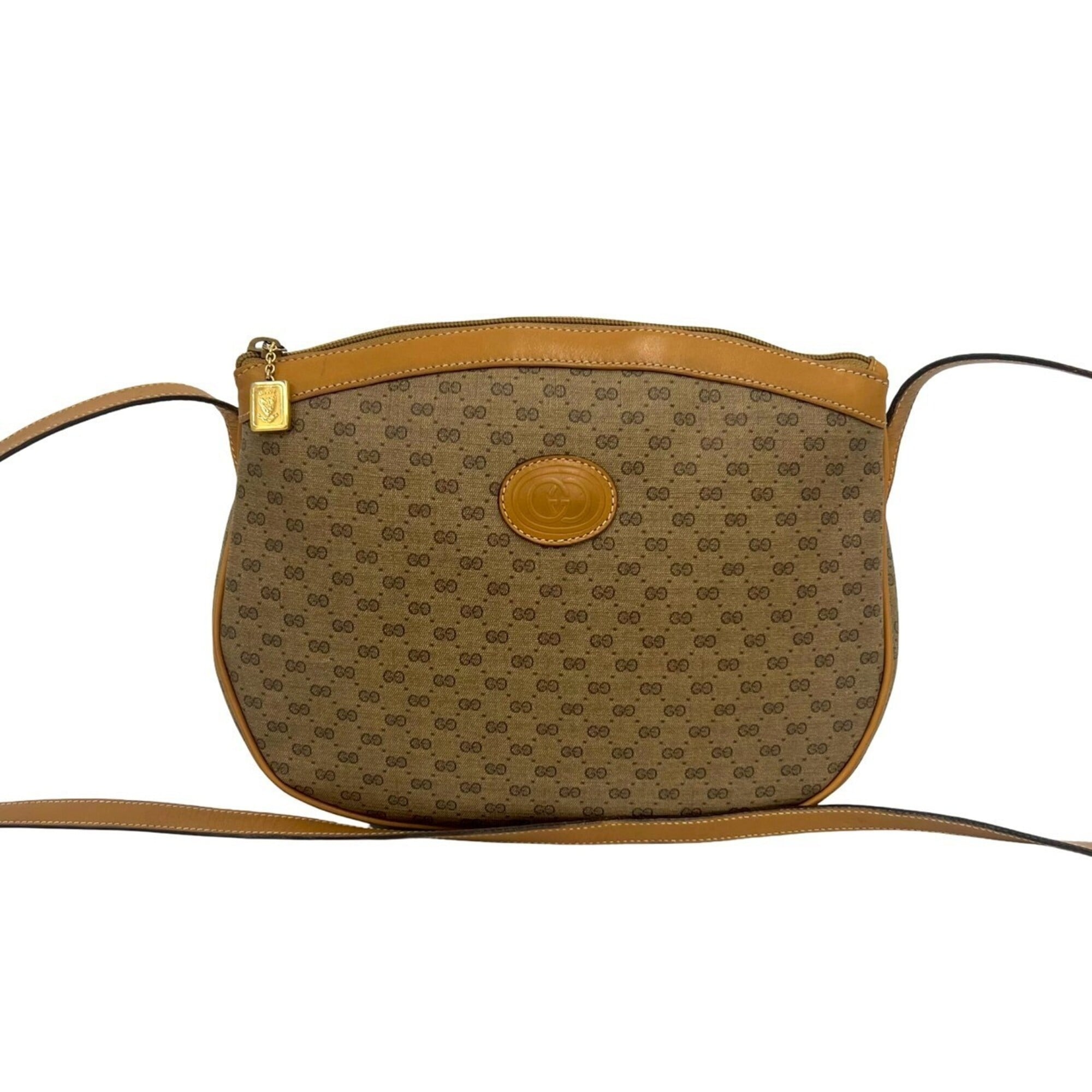 Gucci Brown Pvc Leather Pochette Shoulder Bag (Pre-Owned)
