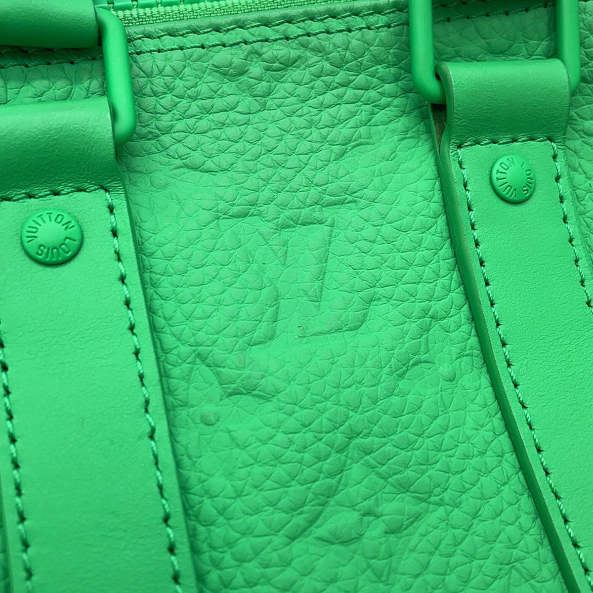 Louis Vuitton Monogram Green Monogram Leather Handbag Shoulder Bag (Pre-Owned)