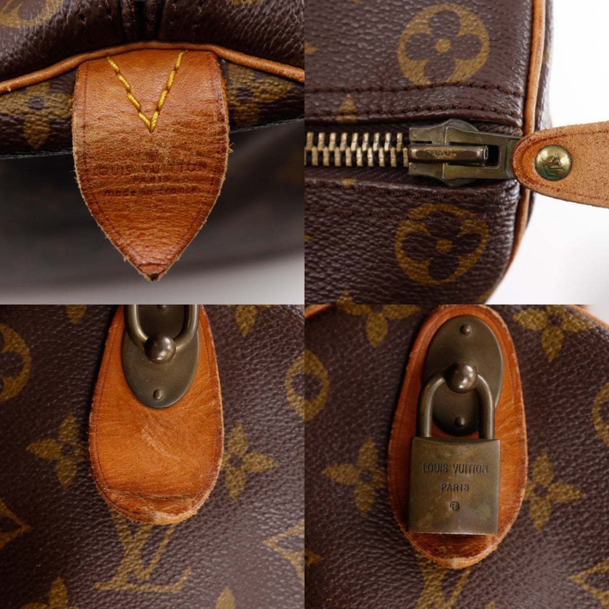 Louis Vuitton Brown Monogram Canvas Boston Bag (Pre-Owned)