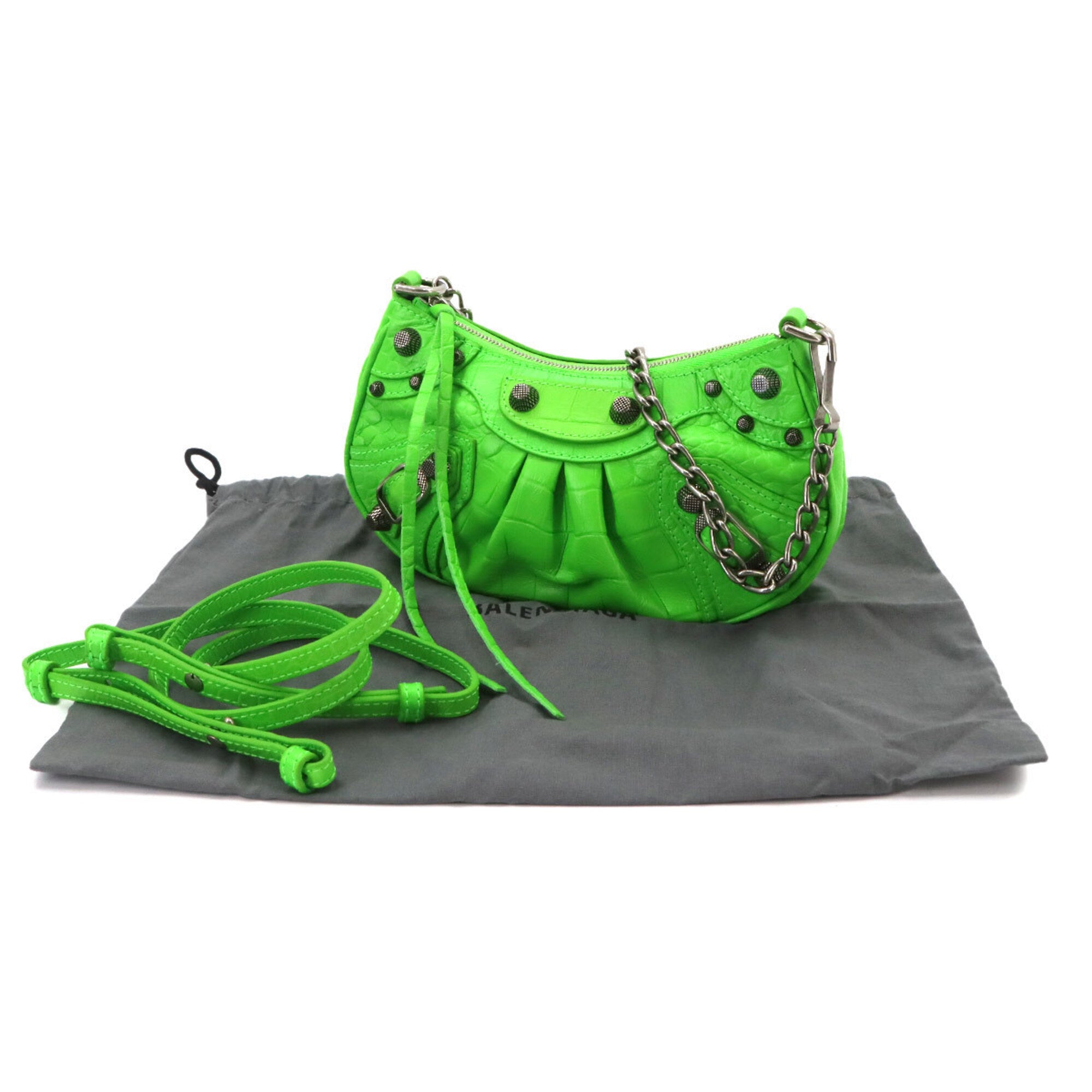 Balenciaga Green Leather Handbag (Pre-Owned)