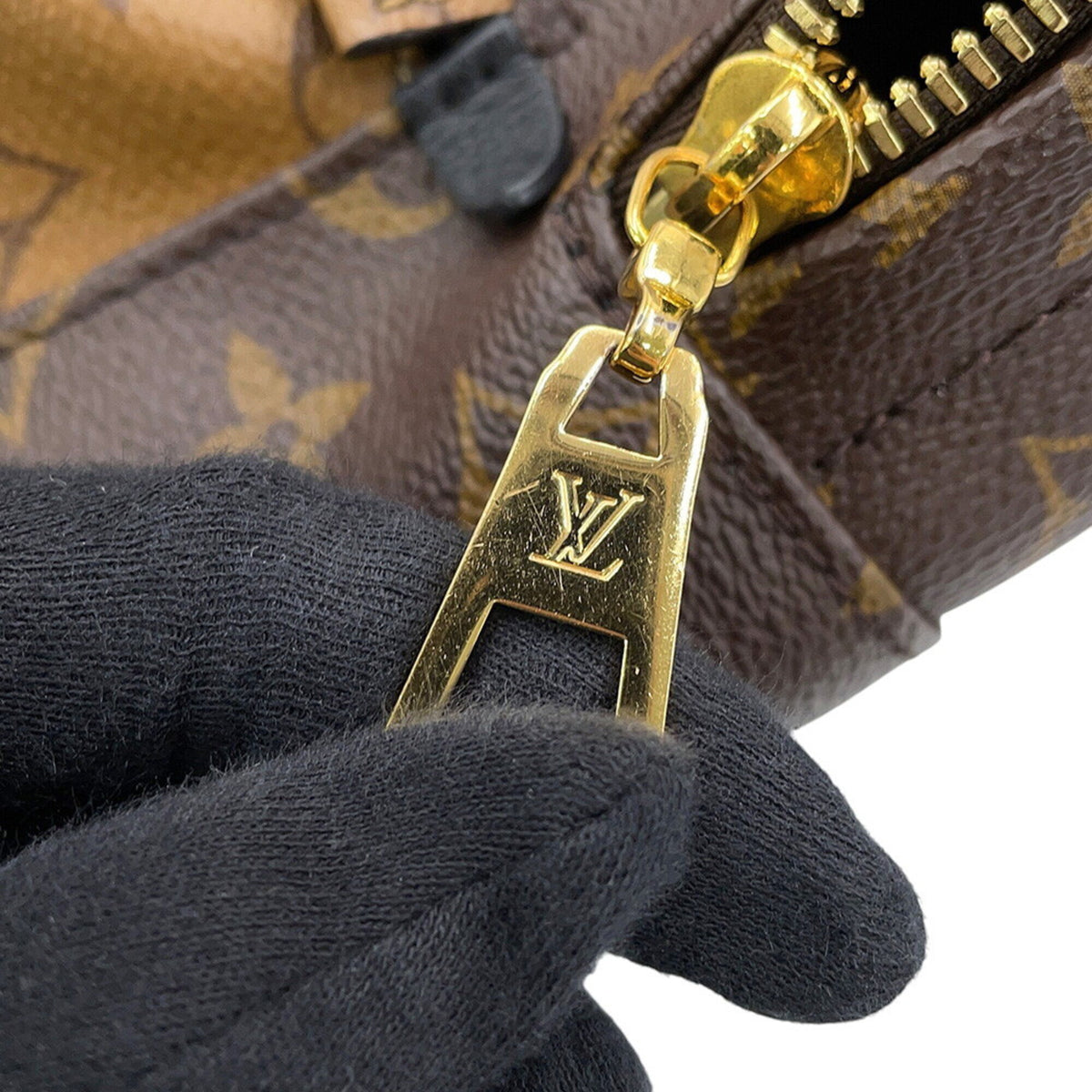 Louis Vuitton Noir Monogram Reverse Monogram Backpack (Pre-Owned)