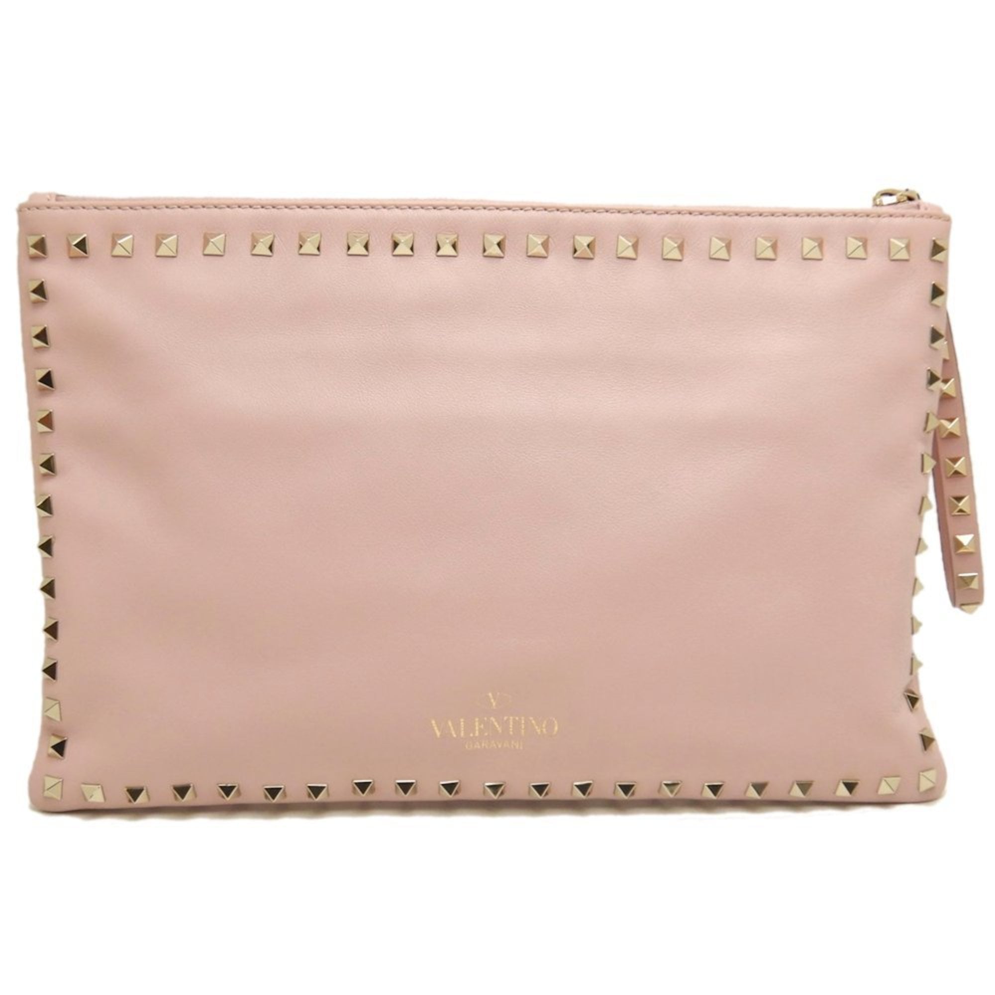 Valentino Pink Leather Clutch Bag (Pre-Owned)