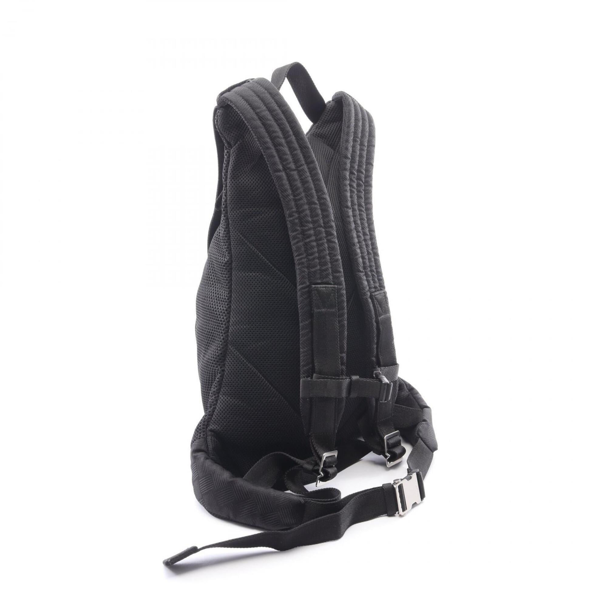 Bottega Veneta Black Nylon Backpack Handbag (Pre-Owned)