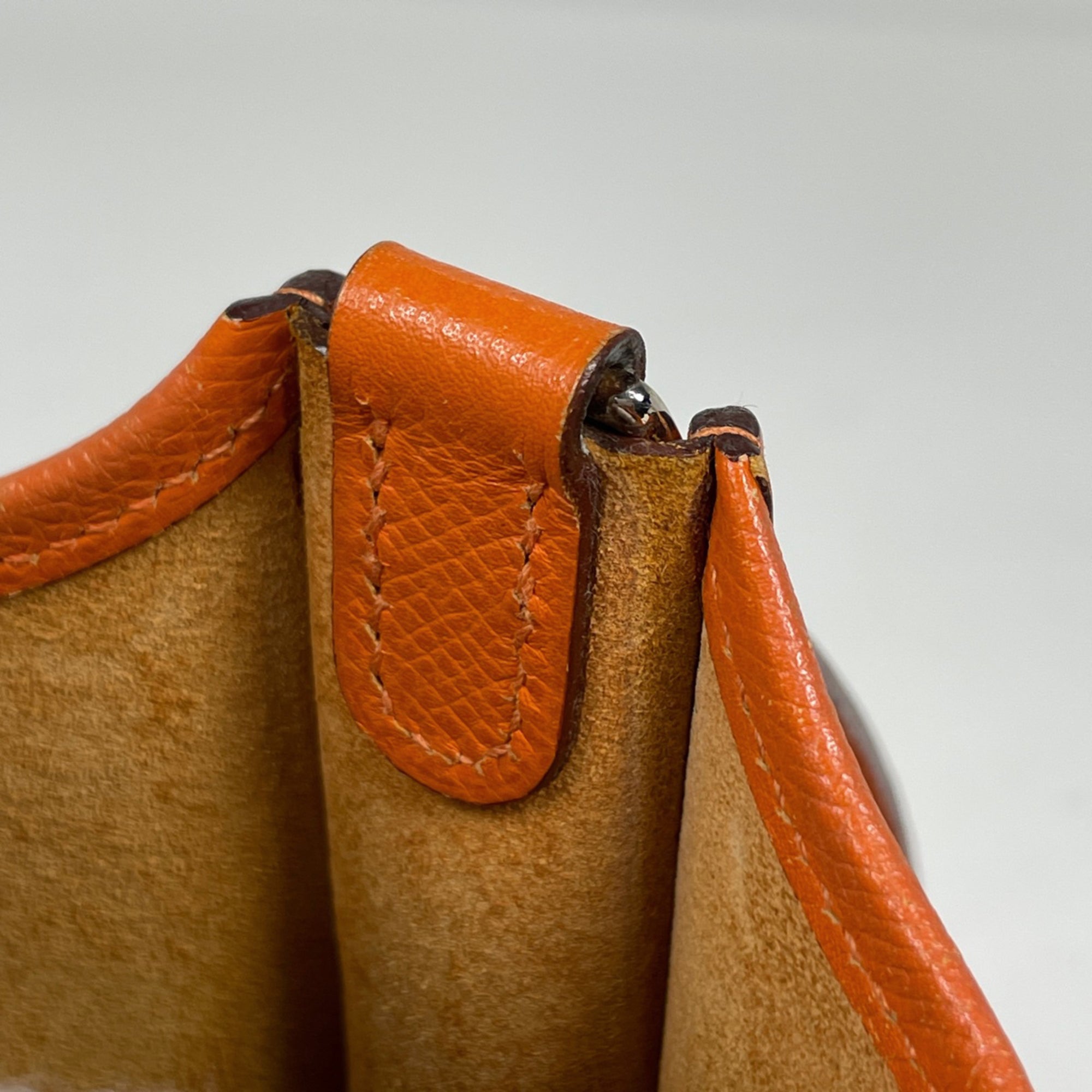 Hermes Potiron Epsom Leather Pochette Shoulder Bag (Pre-Owned)