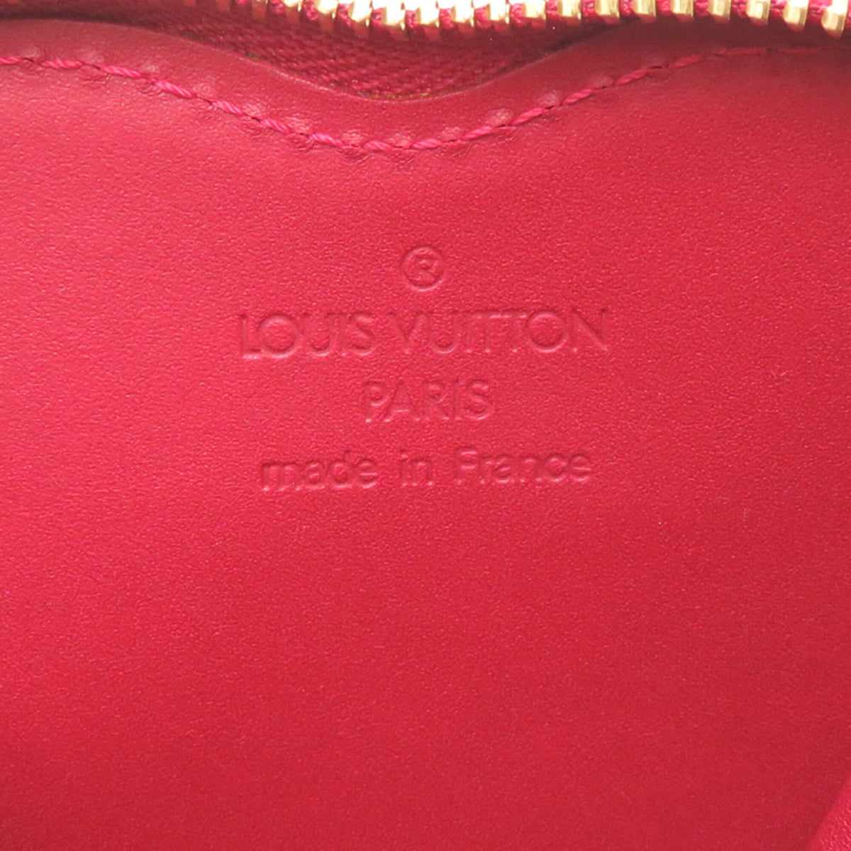 Louis Vuitton Red Color Vernis Coin Purse/Coin Case (Pre-Owned)
