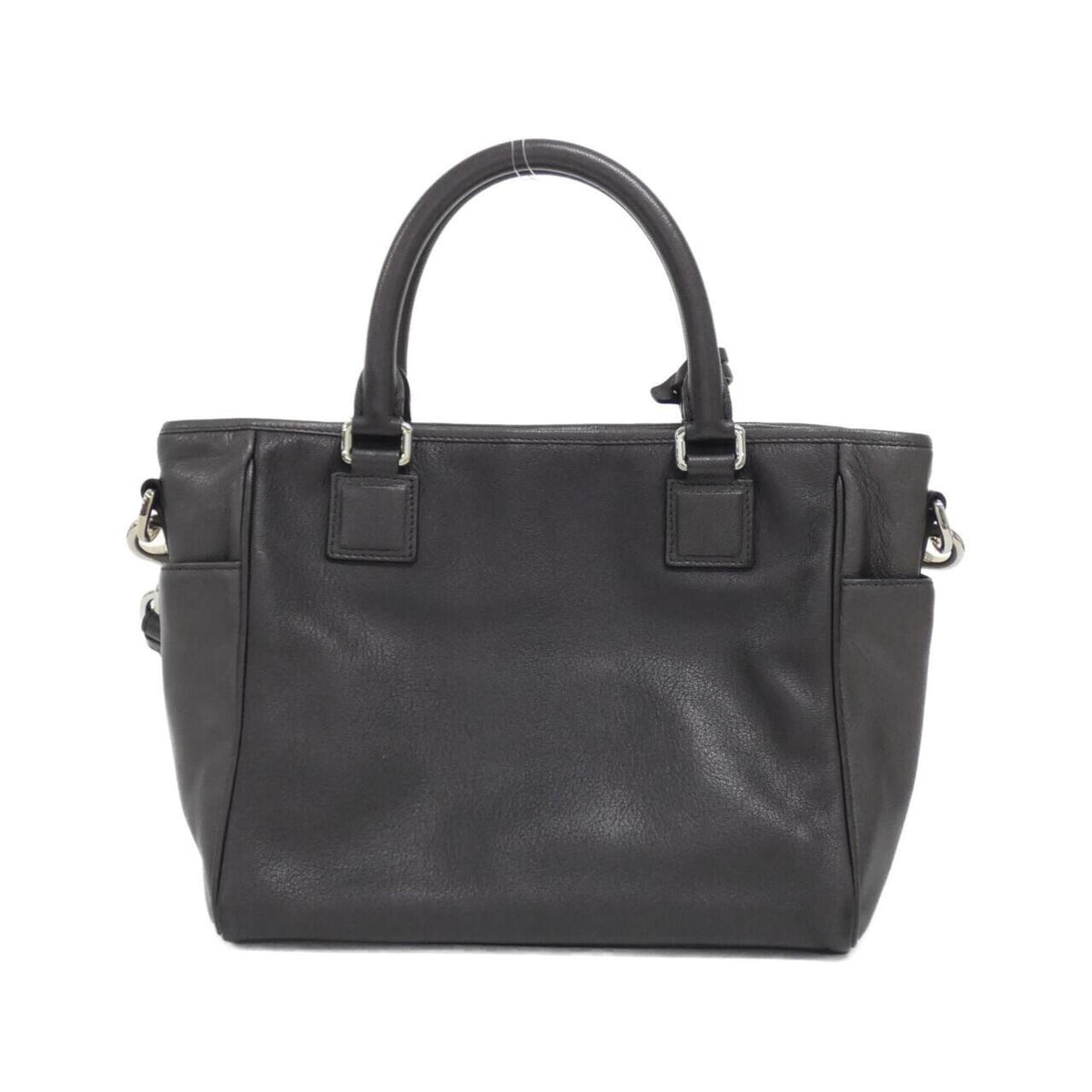 Loewe Gunmetal Leather Handbag (Pre-Owned)