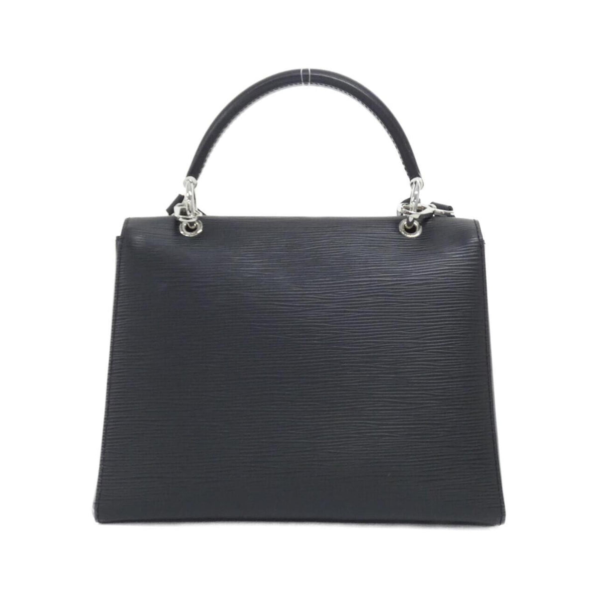 Louis Vuitton Black Leather Handbag (Pre-Owned)