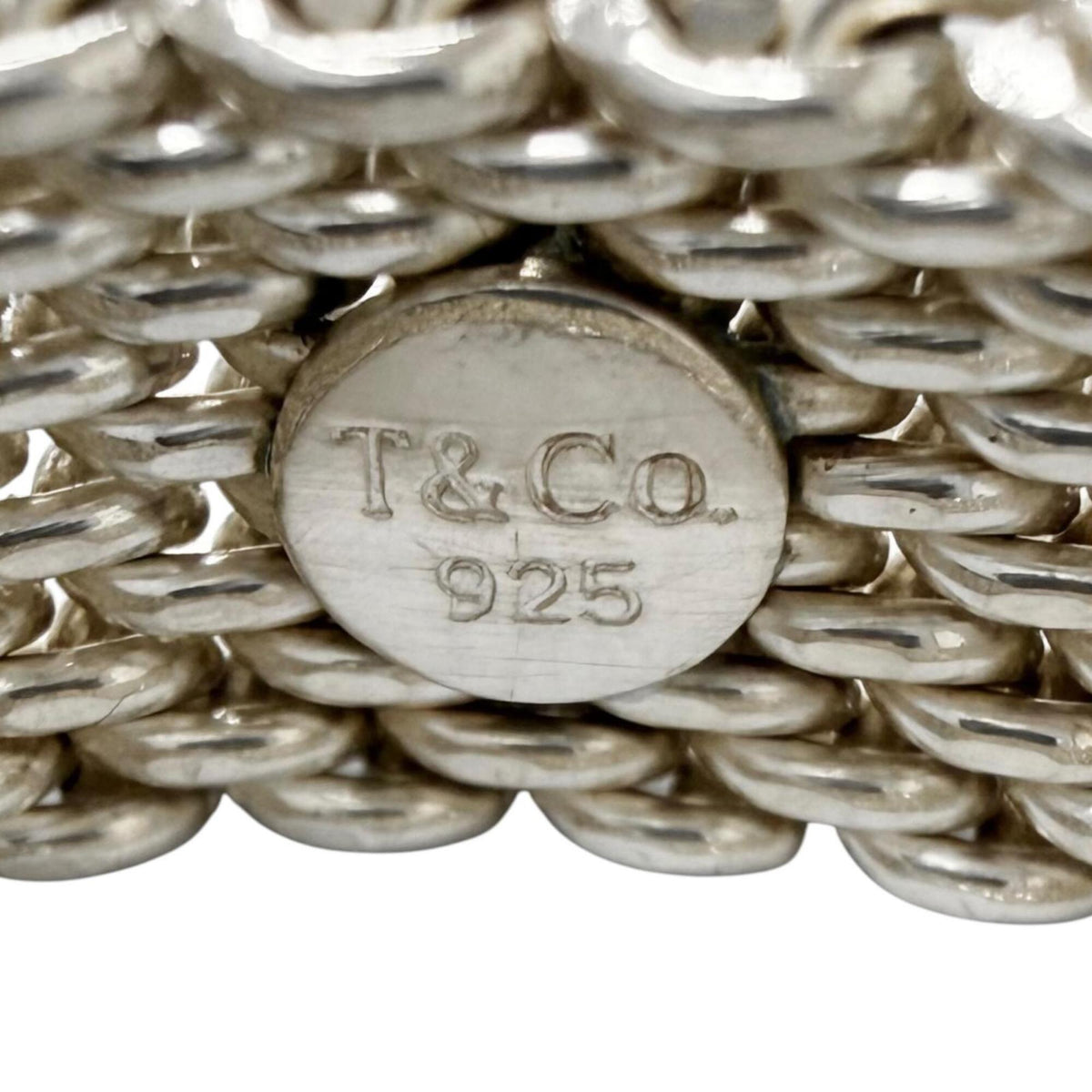 Tiffany Silver Silver 925 Band Ring (Pre-Owned)