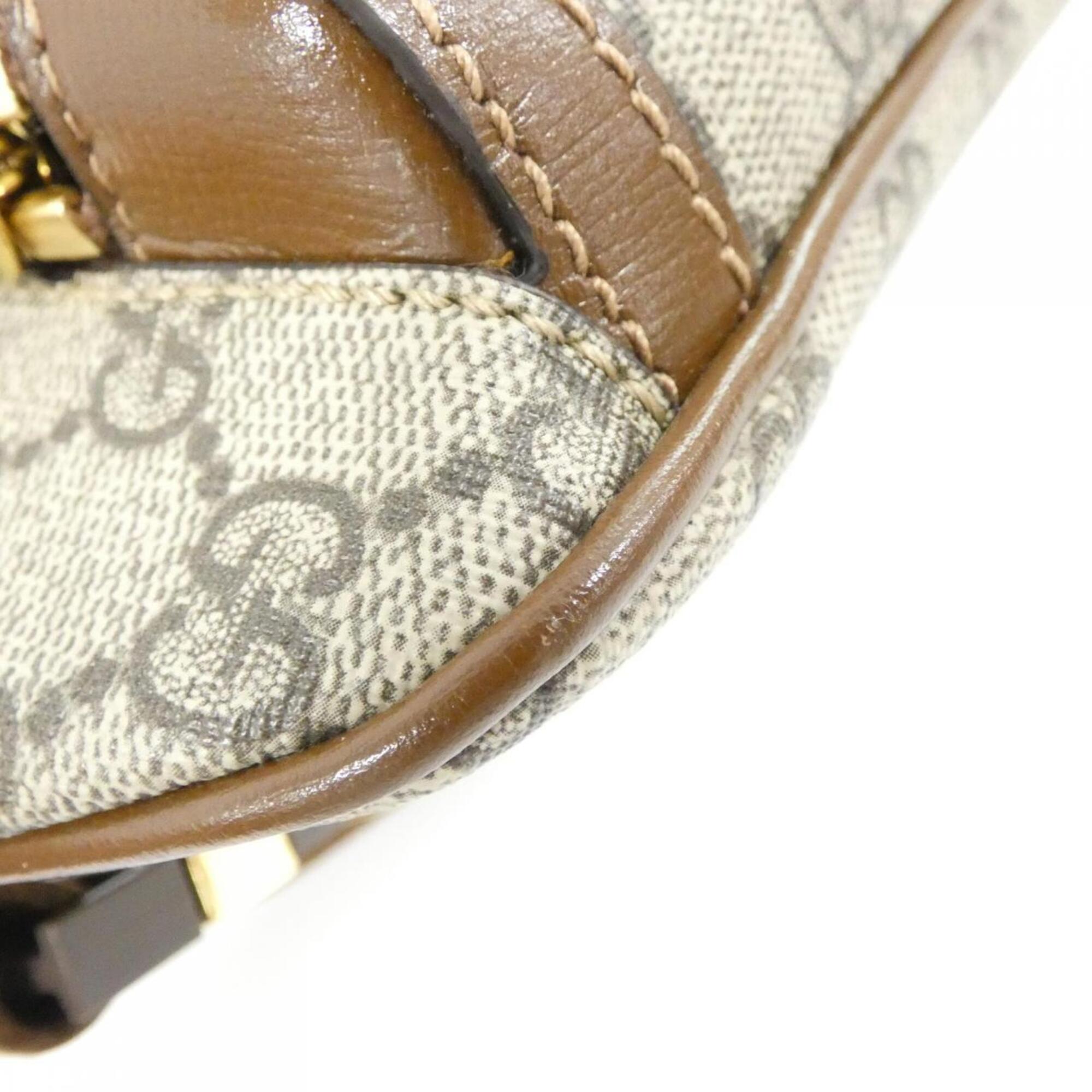 Gucci Beige Brown Gg Supreme Leather Fanny Pack (Pre-Owned)