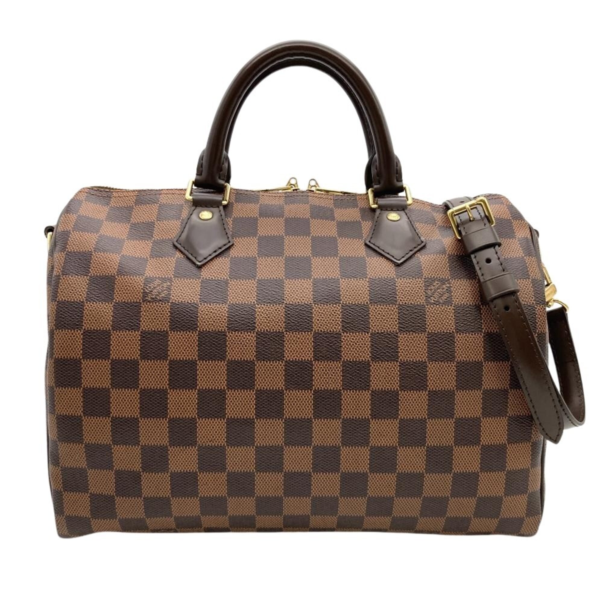 Louis Vuitton Brown Damier Canvas Handbag (Pre-Owned)