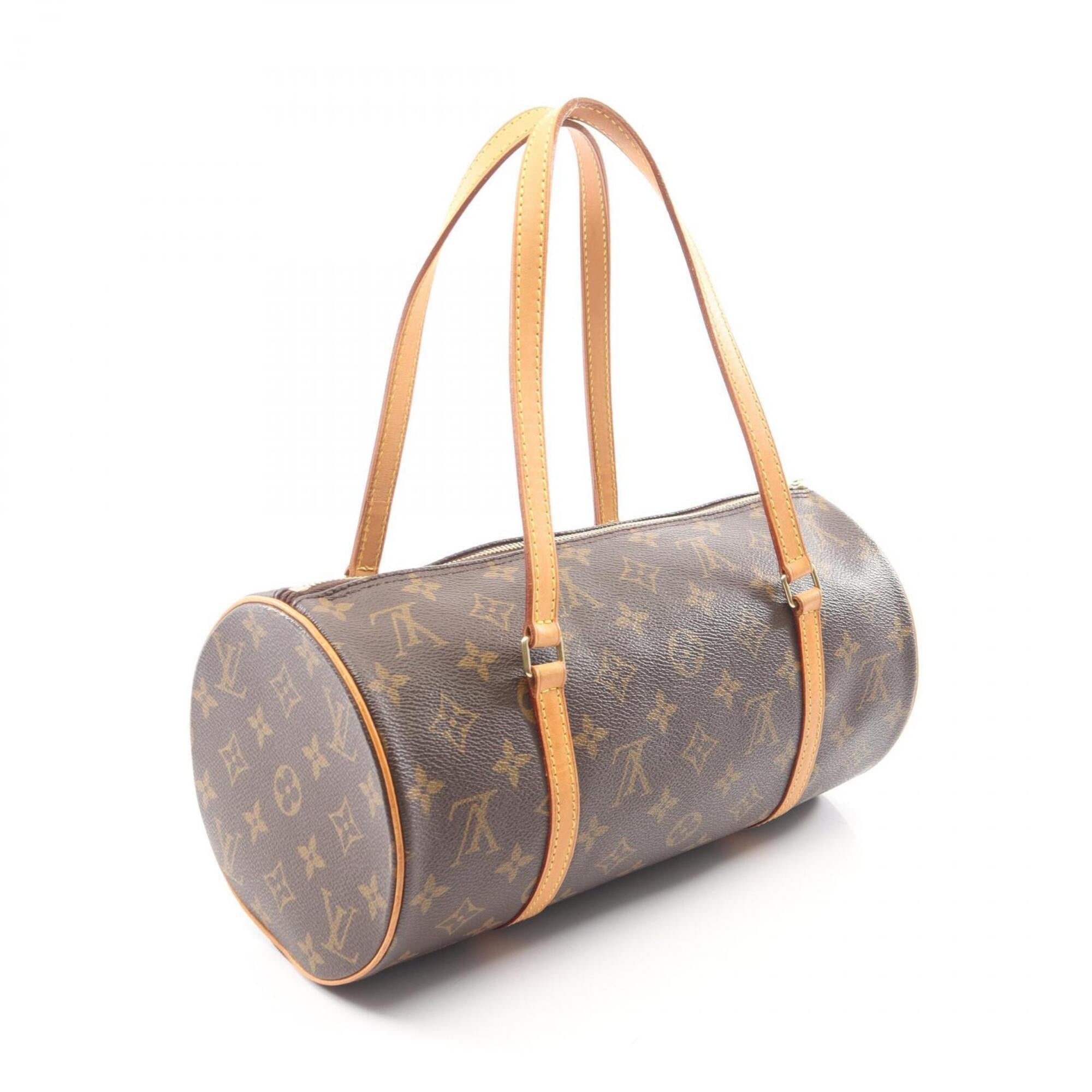 Louis Vuitton Brown Monogram Coated Canvas Leather Handbag (Pre-Owned)
