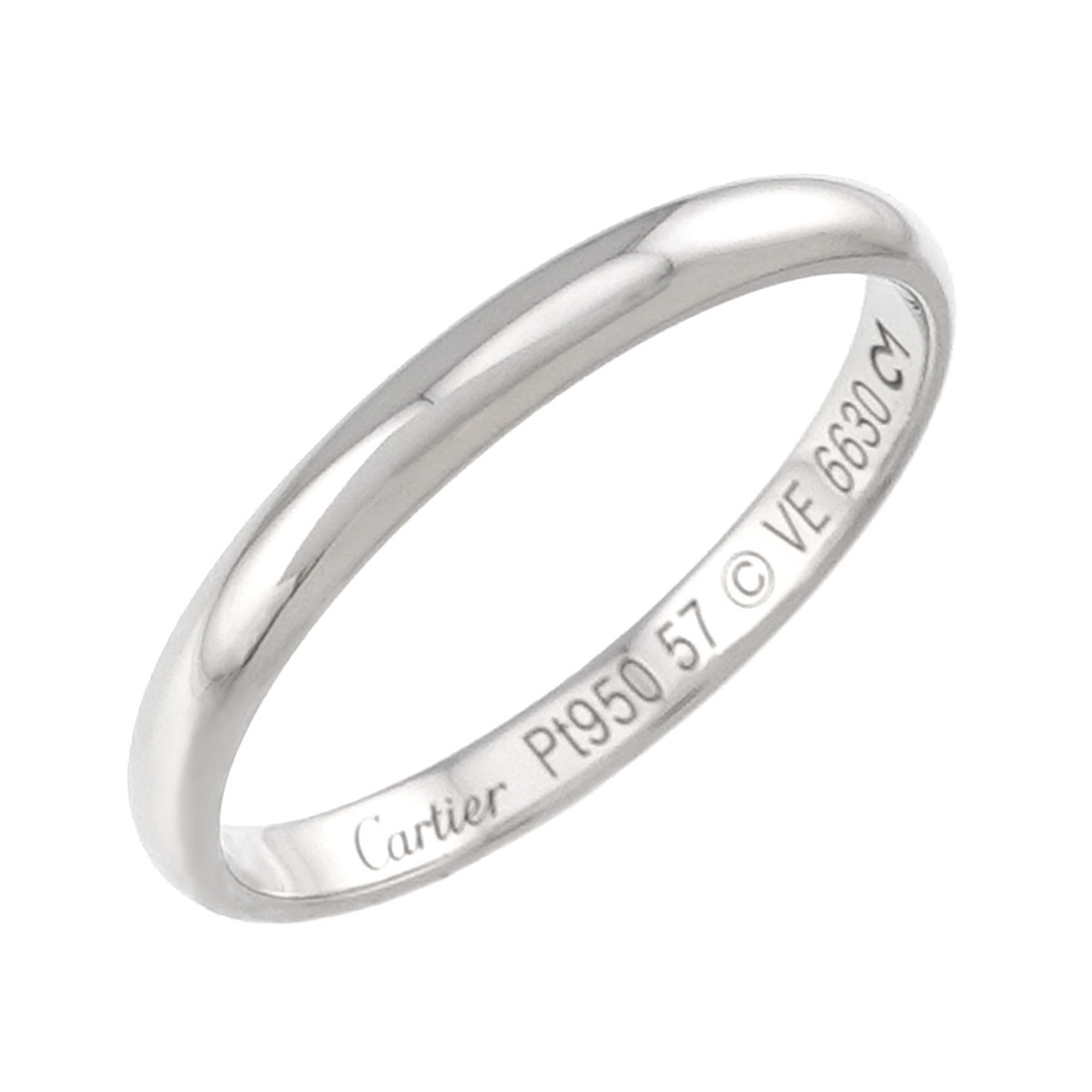 Cartier Platinum 950 Band Ring (Pre-Owned)