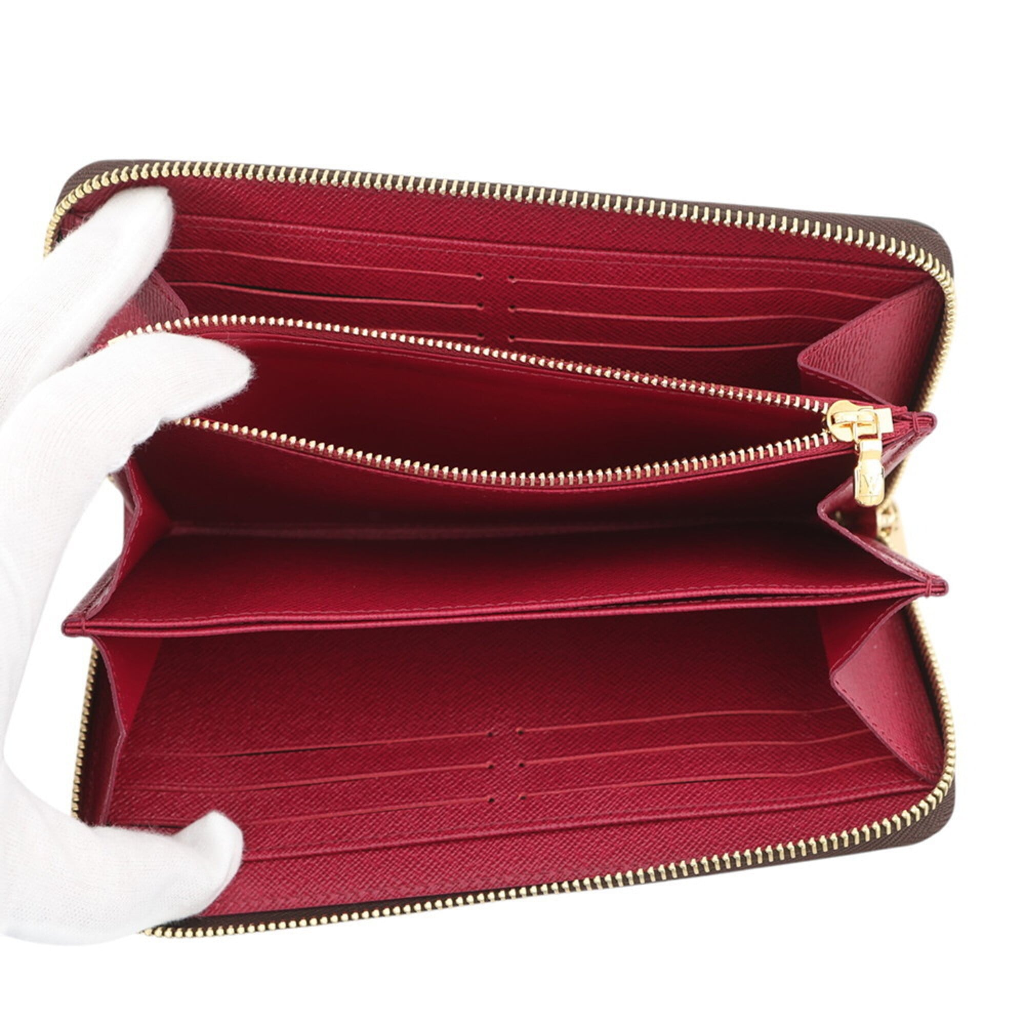 Louis Vuitton Monogram Fuchsia Monogram Long Wallet (Bi-Fold) (Pre-Owned)