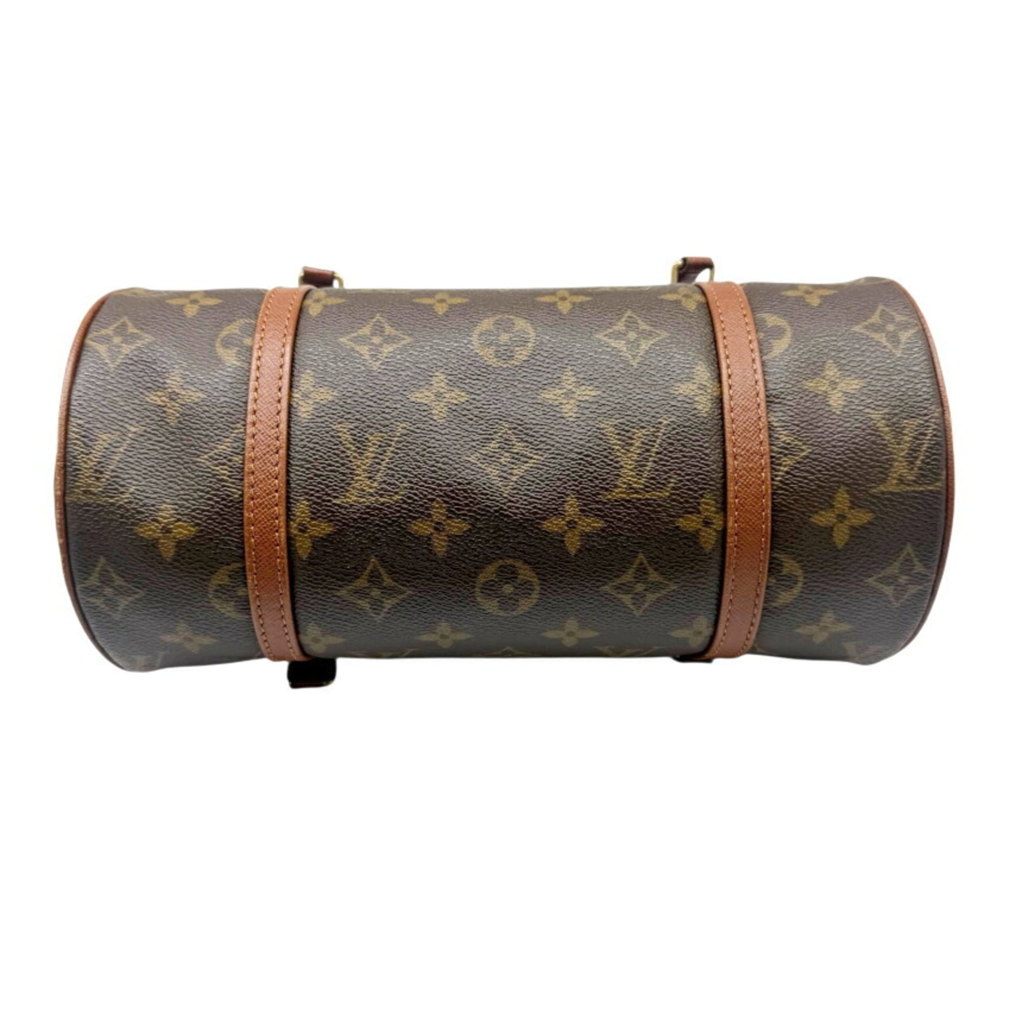 Louis Vuitton Brown Monogram Boston Bag Handbag Tote Bag (Pre-Owned)
