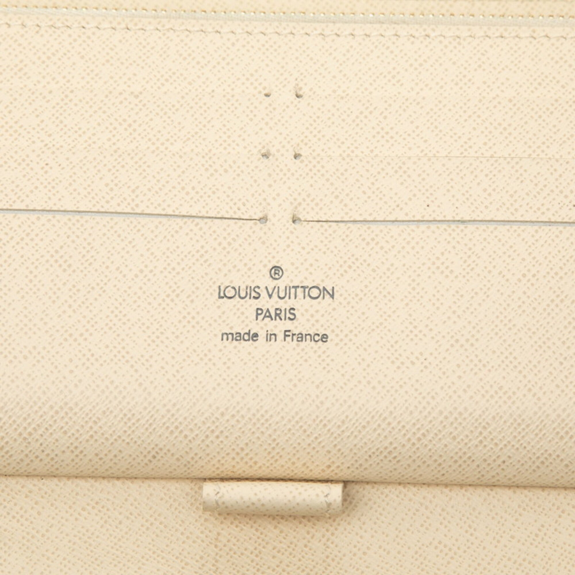 Louis Vuitton Damier Azur White Pvc Leather Long Wallet (Bi-Fold) (Pre-Owned)
