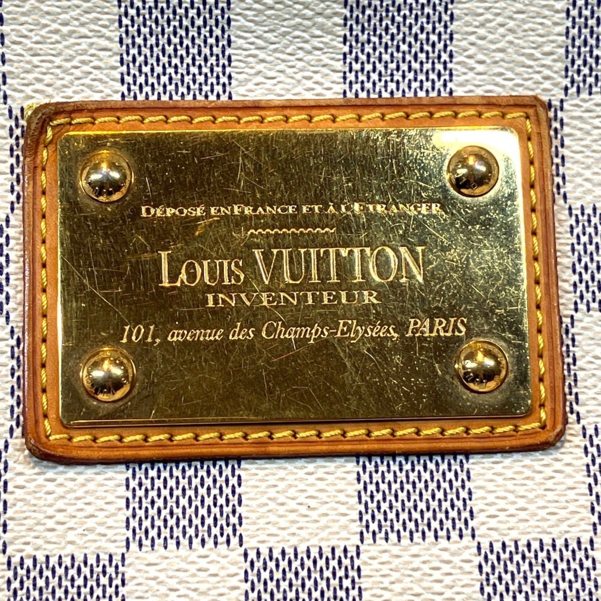 Louis Vuitton White Damier Azur Shoulder Bag (Pre-Owned)