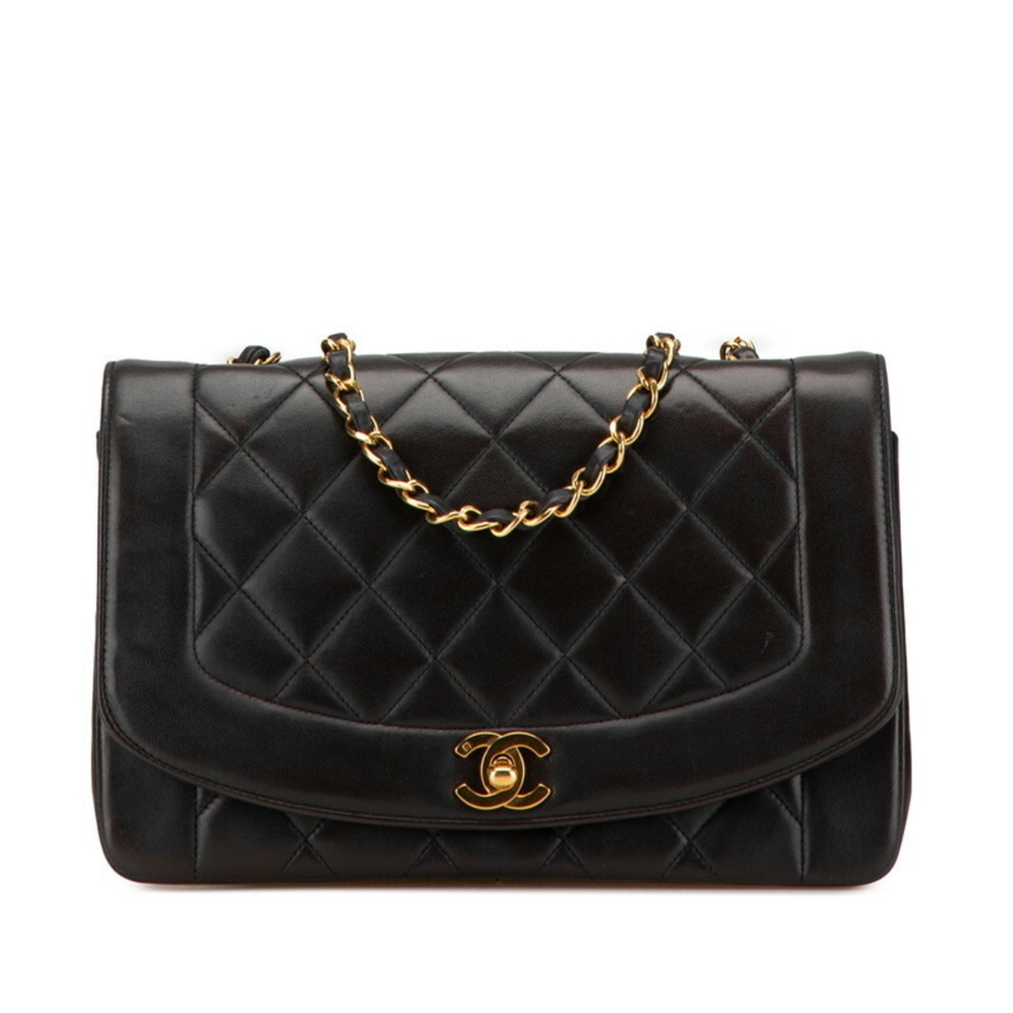 Chanel Black Leather Shoulder Bag (Pre-Owned)