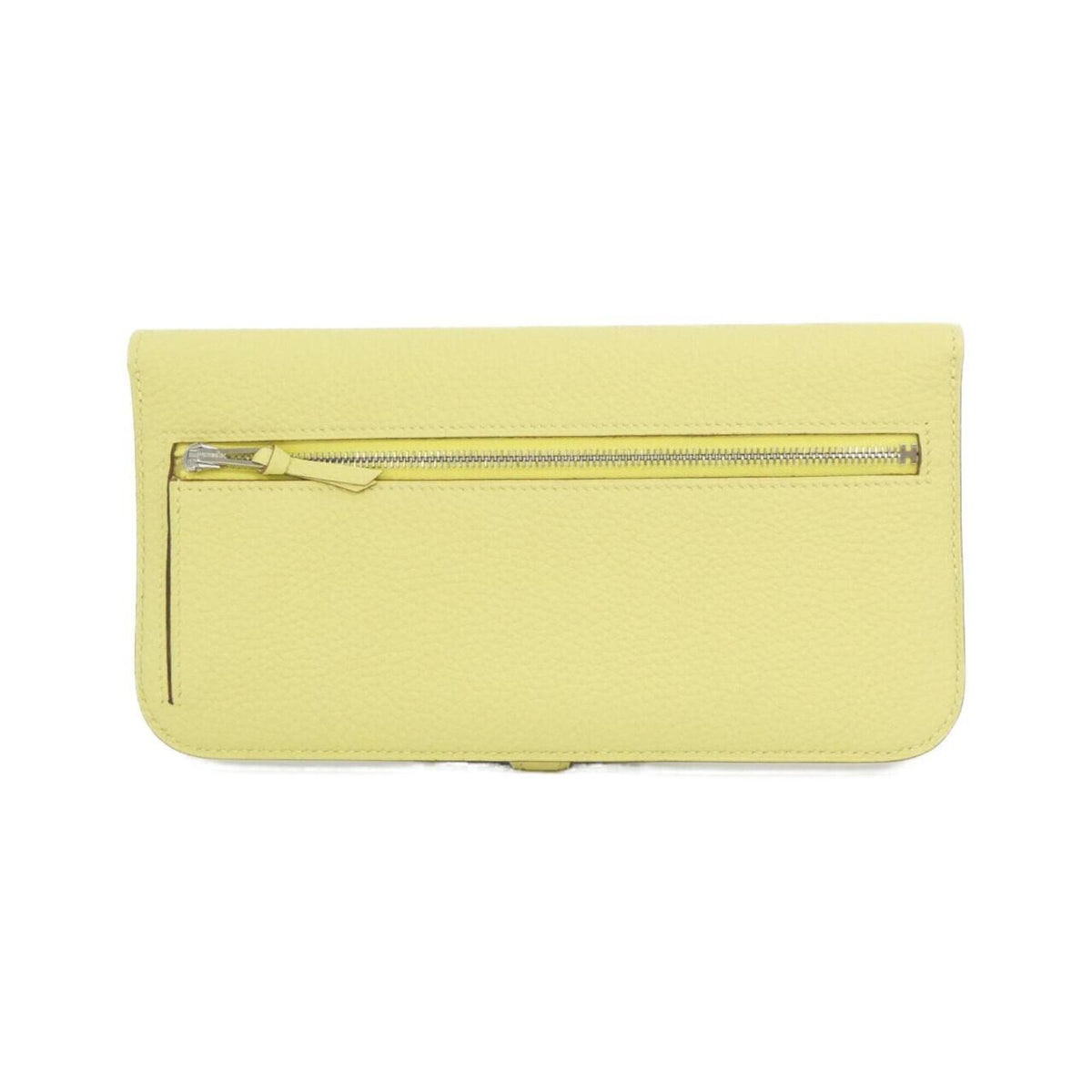 Hermes Jaune Yellow Togo Leather Long Wallet (Bi-Fold) (Pre-Owned)