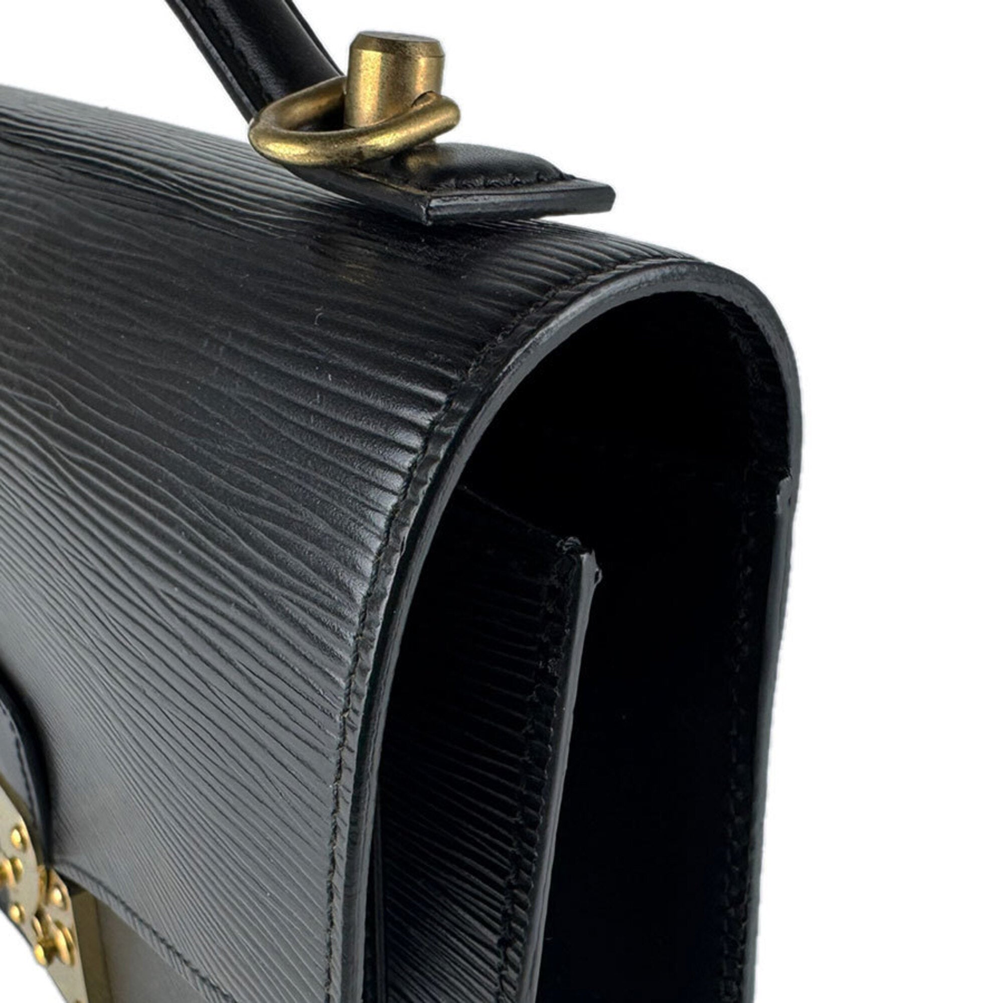 Louis Vuitton Noir Epi Leather Handbag (Pre-Owned)