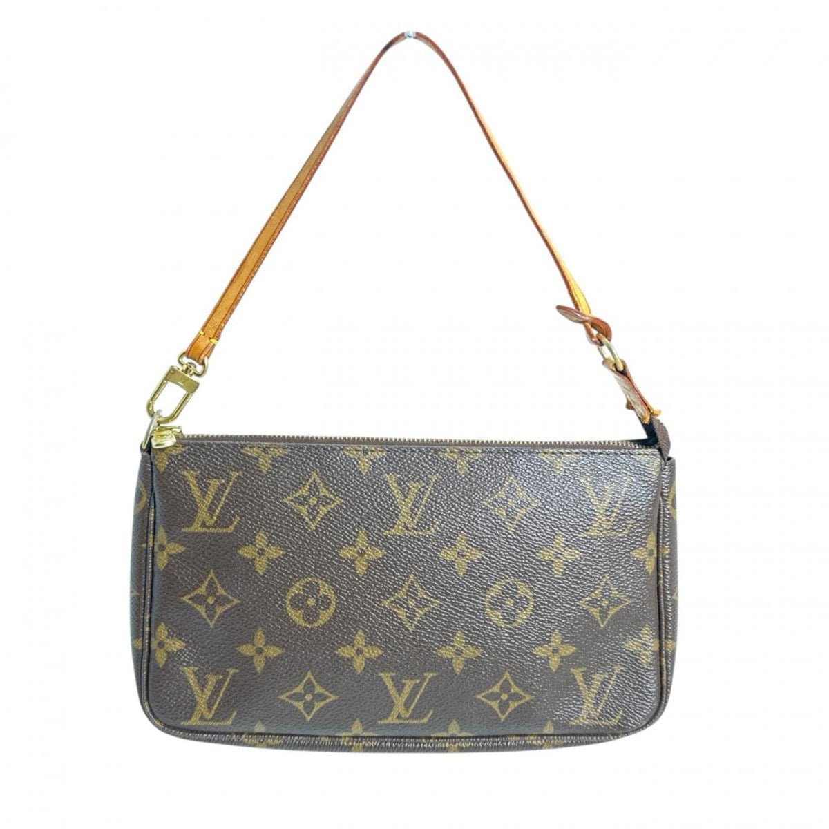 Louis Vuitton Brown Monogram Canvas Pochette Pouch (Pre-Owned)