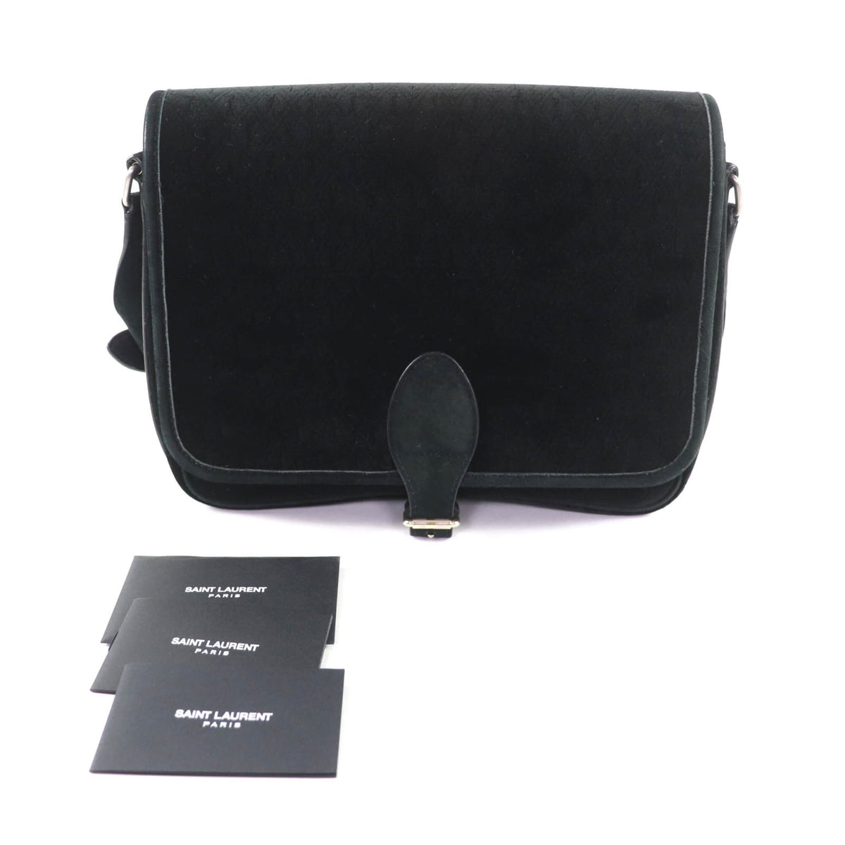 Saint Laurent Black Leather Shoulder Bag (Pre-Owned)
