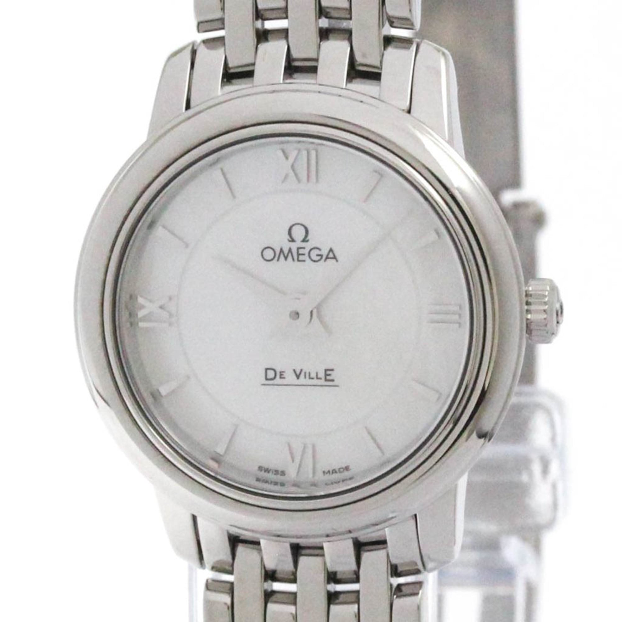 Omega De Ville Prestige Quartz Watch Stainless Steel Watch (Pre-Owned)