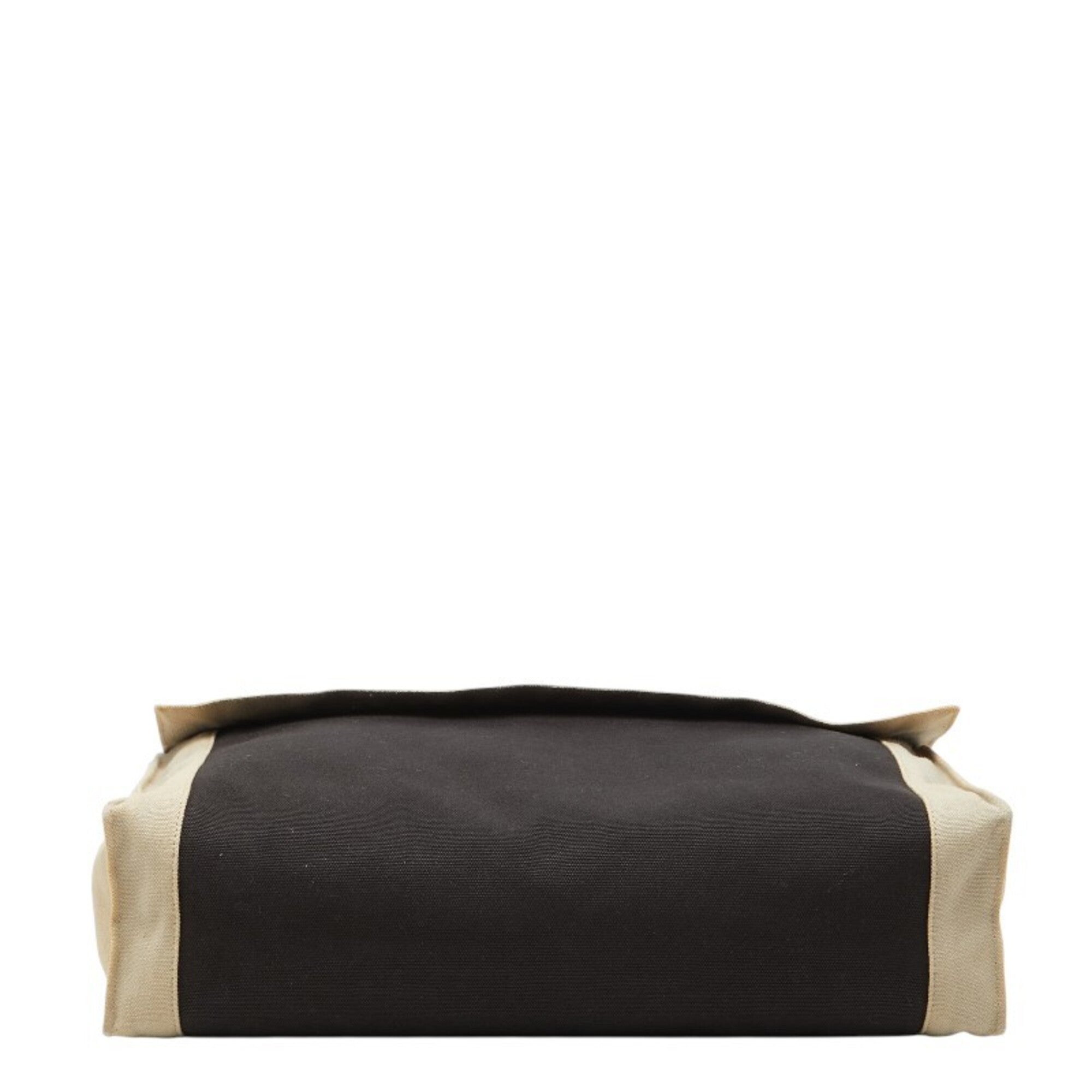 Hermes Beige Black Cotton Clutch Bag (Pre-Owned)