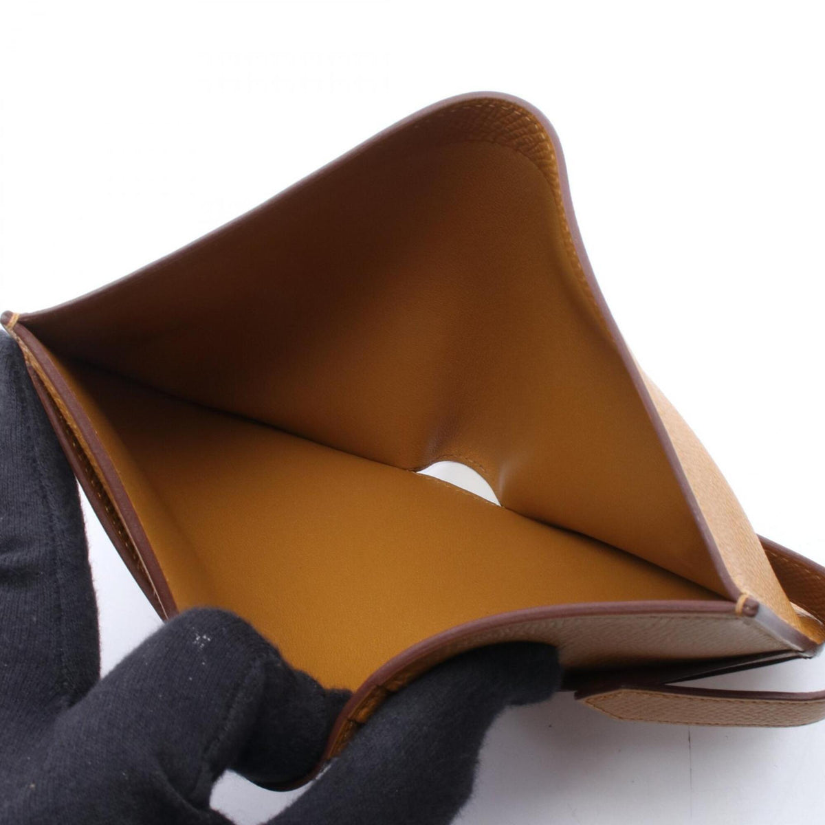 Hermes Brown Epsom Leather Leather Wallet (Bi-Fold) (Pre-Owned)
