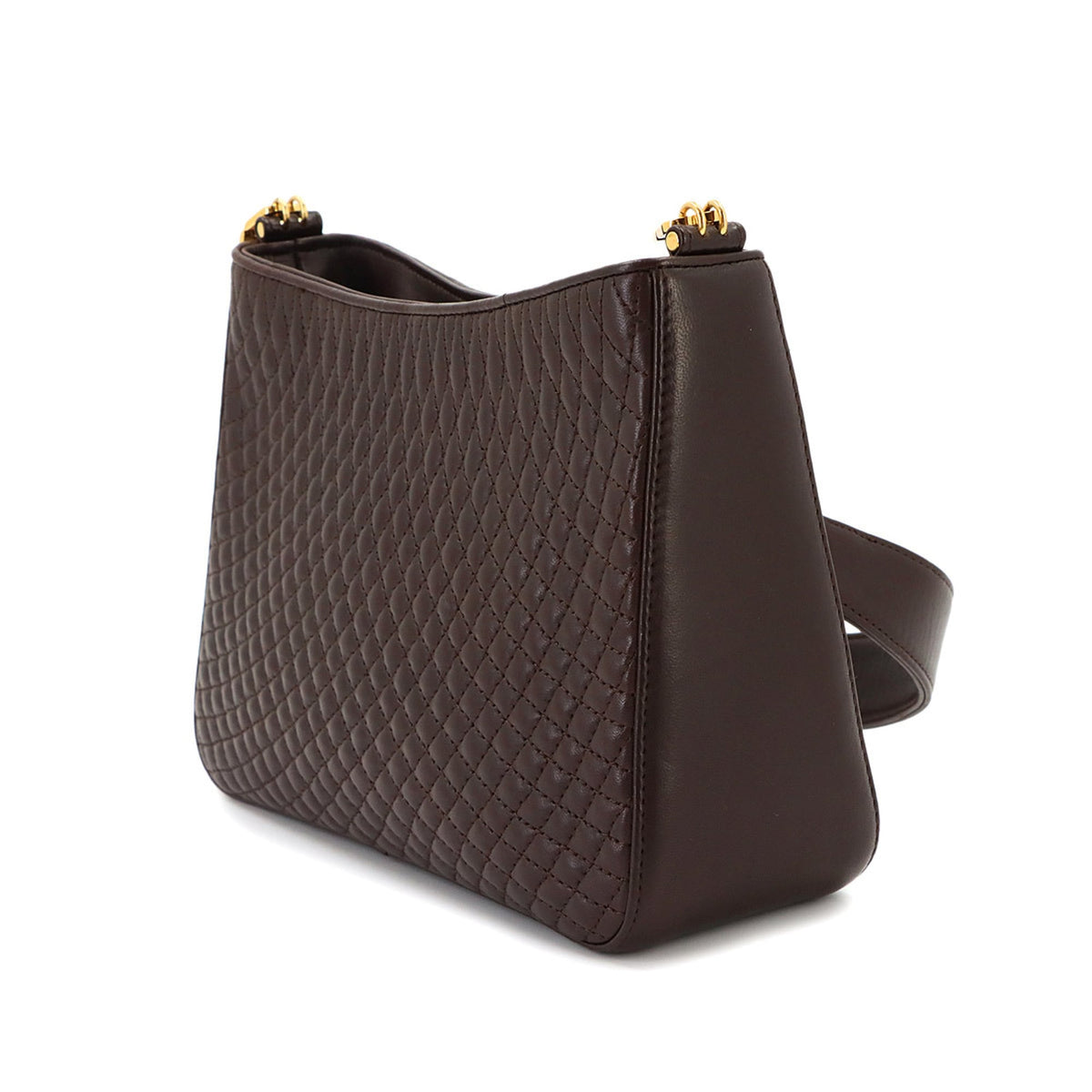 Bally Brown Leather Handbag Shoulder Bag (Pre-Owned)
