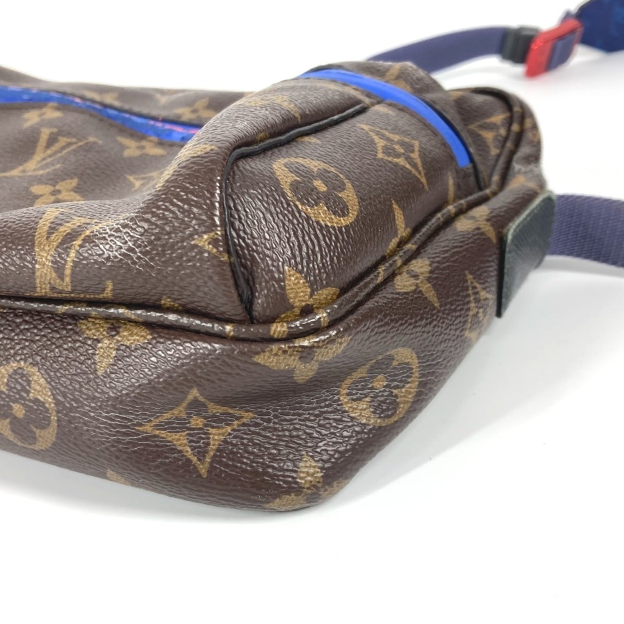 Louis Vuitton Monogram Blue Brown Monogram Shoulder Bag (Pre-Owned)