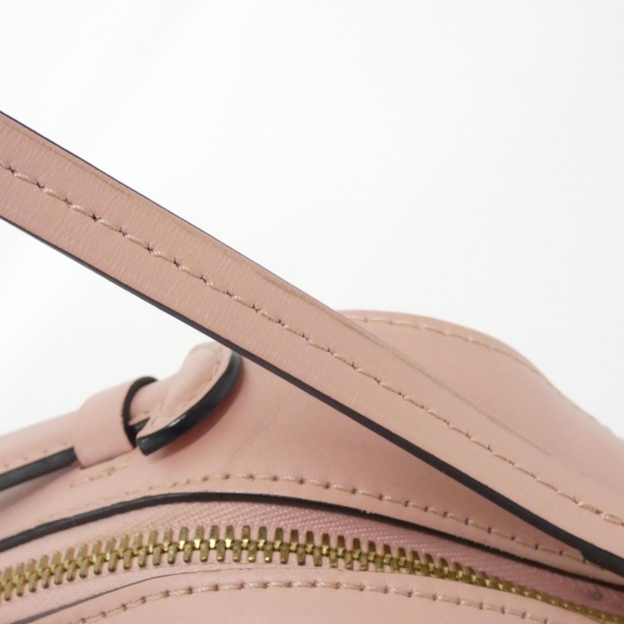 Louis Vuitton Marron Rose Poudre Coated Canvas Leather Shoulder Bag (Pre-Owned)