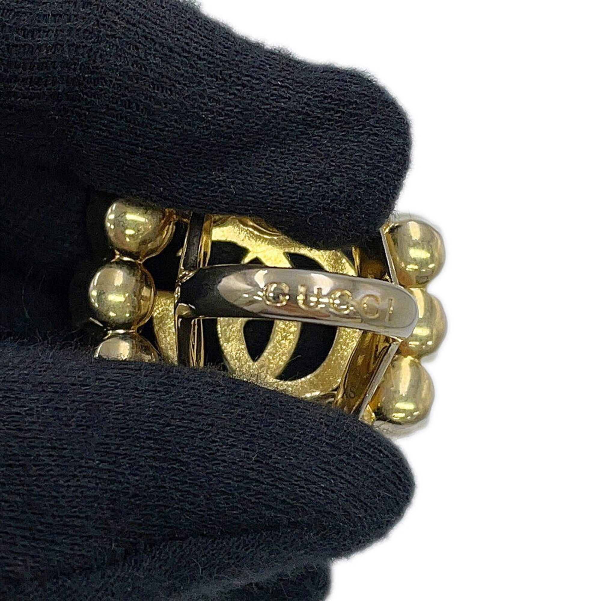 Gucci Champagne Gold Gold Plating Band Ring (Pre-Owned)
