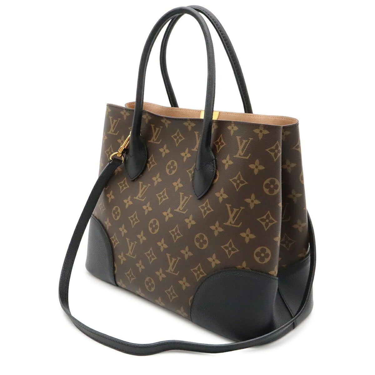 Louis Vuitton Brown Monogram Canvas Handbag Shoulder Bag (Pre-Owned)