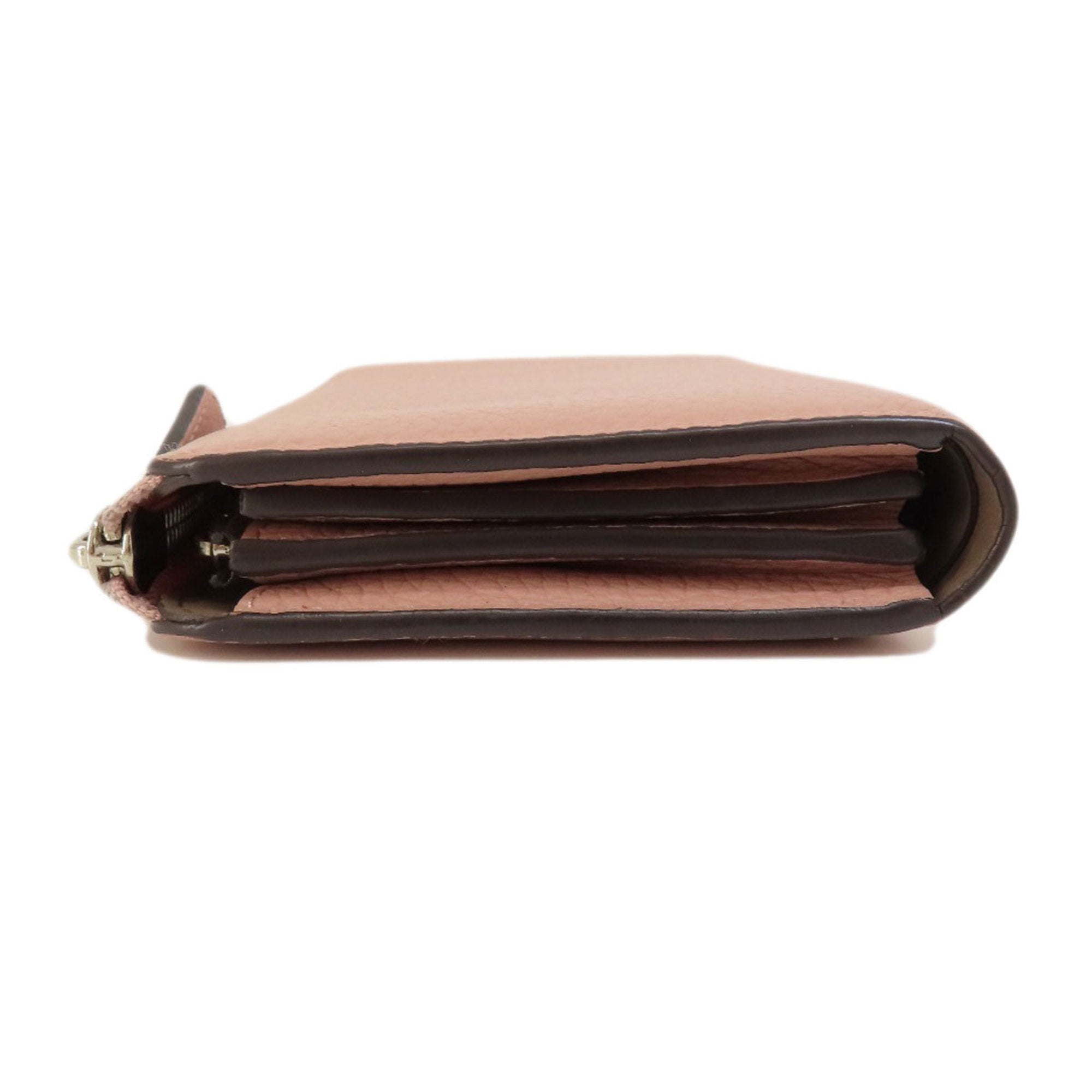 Louis Vuitton Magnolia Pink Leather Long Wallet (Bi-Fold) (Pre-Owned)