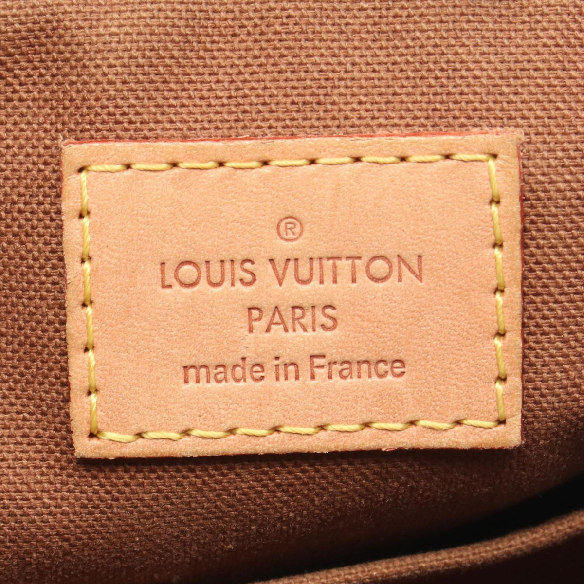 Louis Vuitton Brown Coated Canvas Monogram Leather Handbag (Pre-Owned)