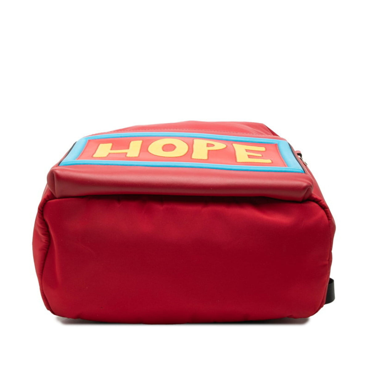 Fendi Red Color Nylon Leather Backpack (Pre-Owned)