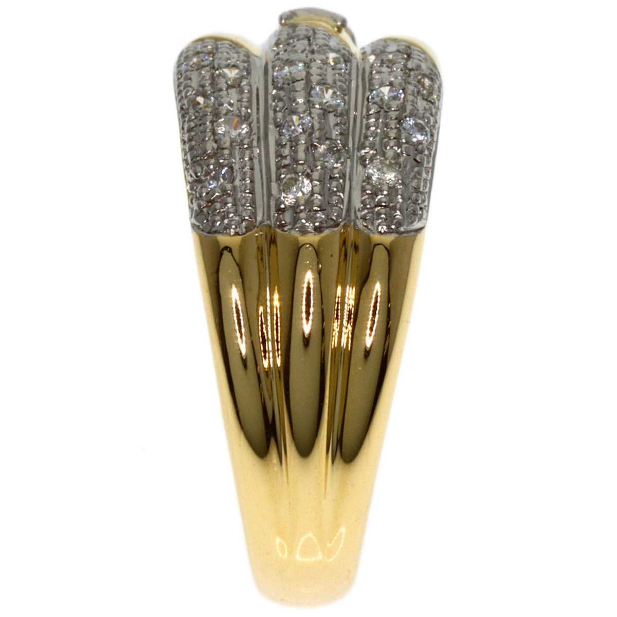 Celine Yellow Gold (18K) Platinum 900 Band Ring (Pre-Owned)